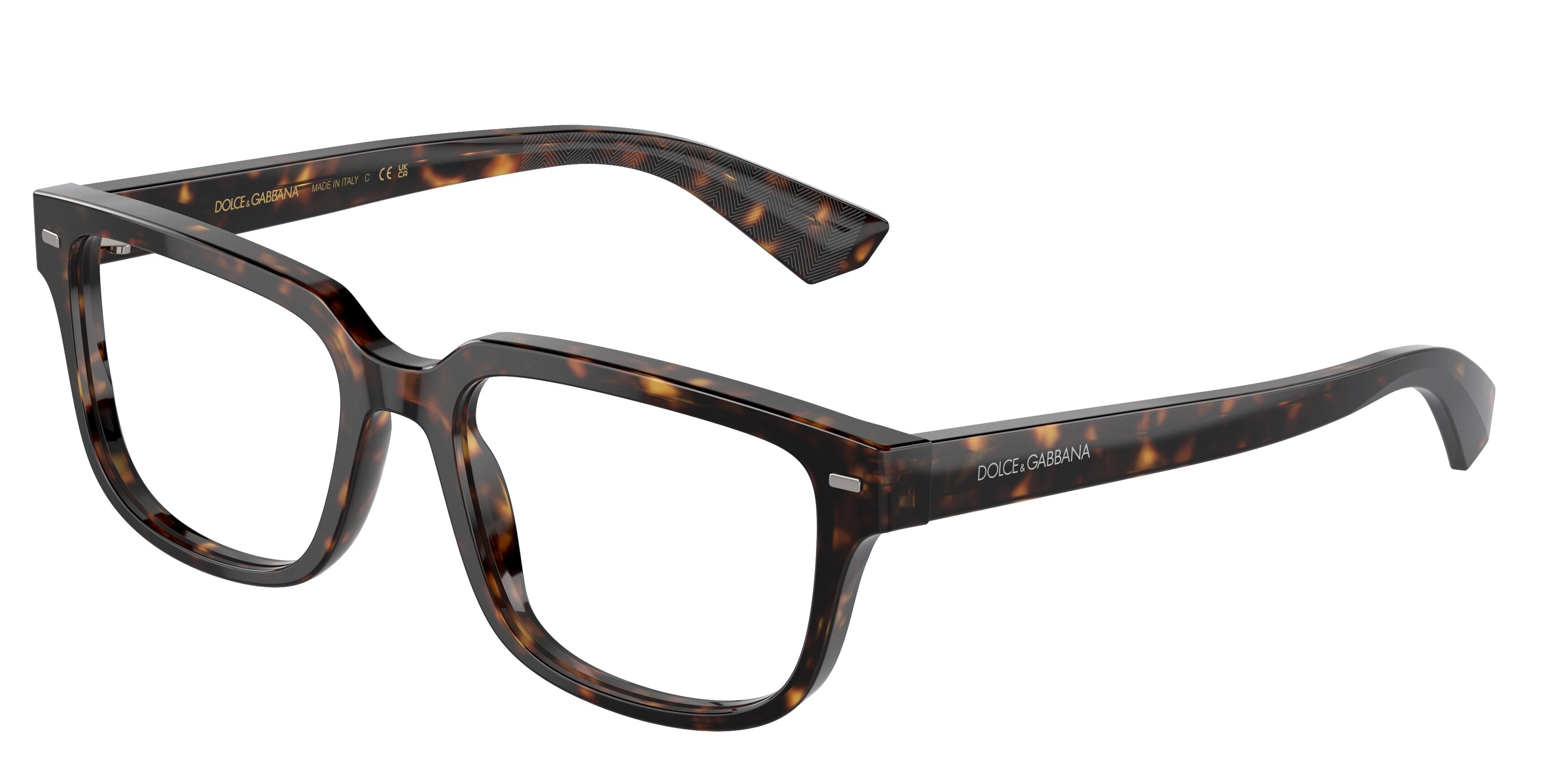 DOLCE & GABBANA DG3380 Square Eyeglasses  502-Havana 54-145-18 - Color Map Tortoise