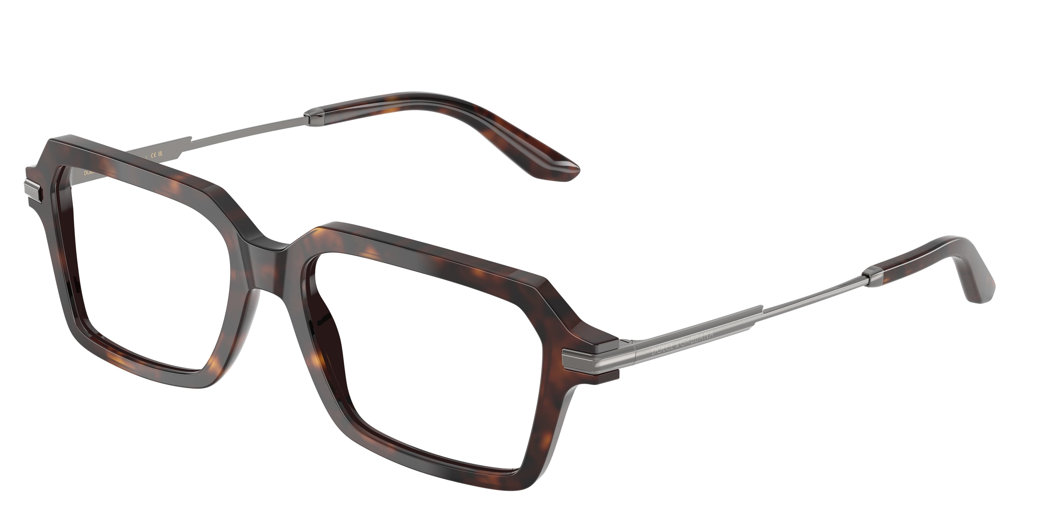 DOLCE & GABBANA DG3401 Rectangle Eyeglasses  502-Havana 54-145-17 - Color Map Tortoise