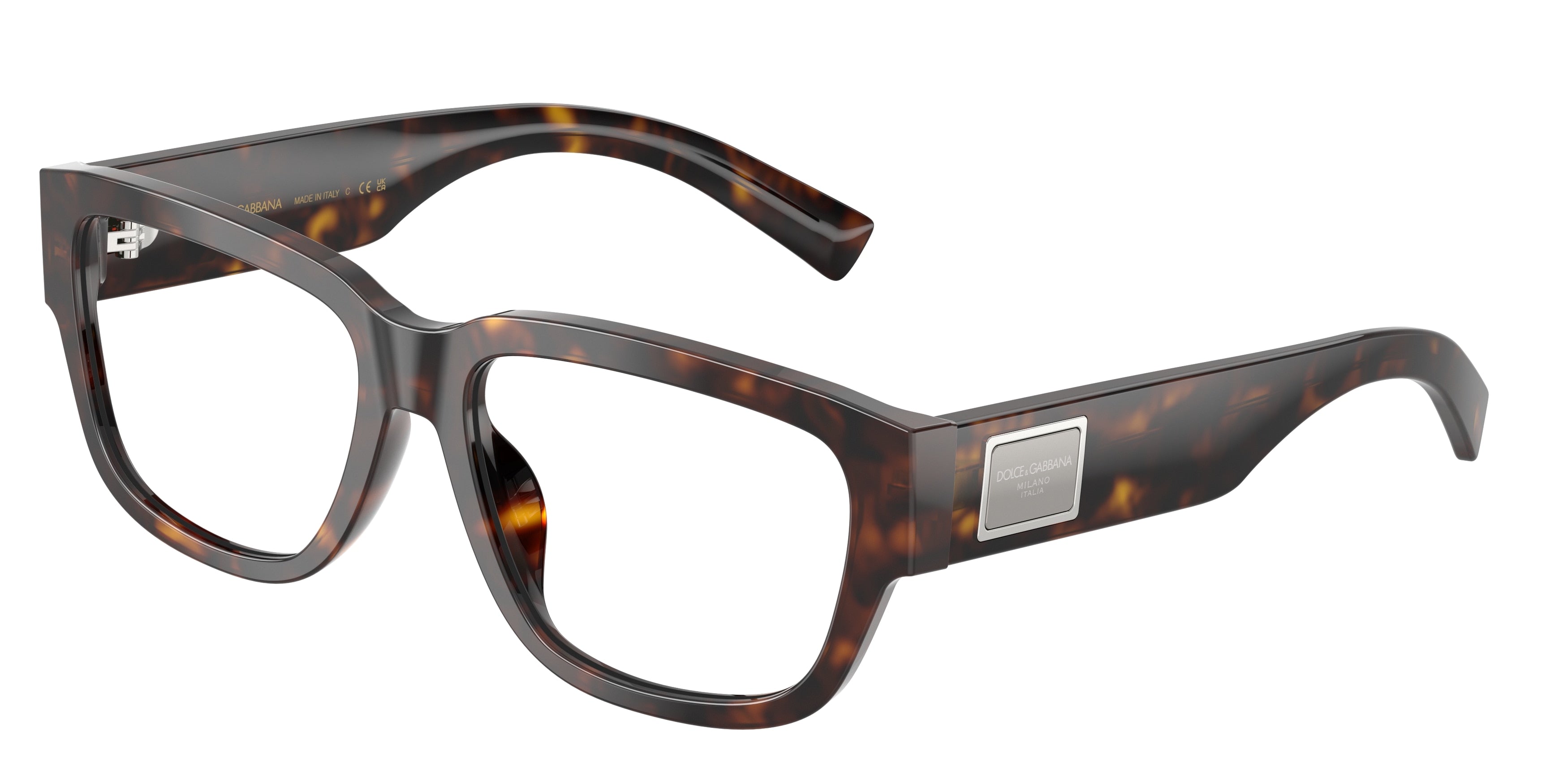 DOLCE & GABBANA DG3423 Square Eyeglasses  502-Havana 57-140-17 - Color Map Tortoise