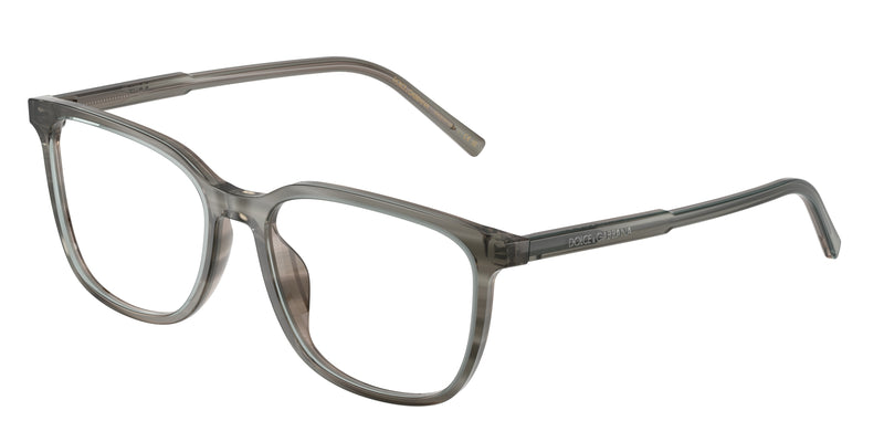 DOLCE & GABBANA DG3445 Square Eyeglasses  3479-Grey On Striped Grey 55-145-17 - Color Map Grey
