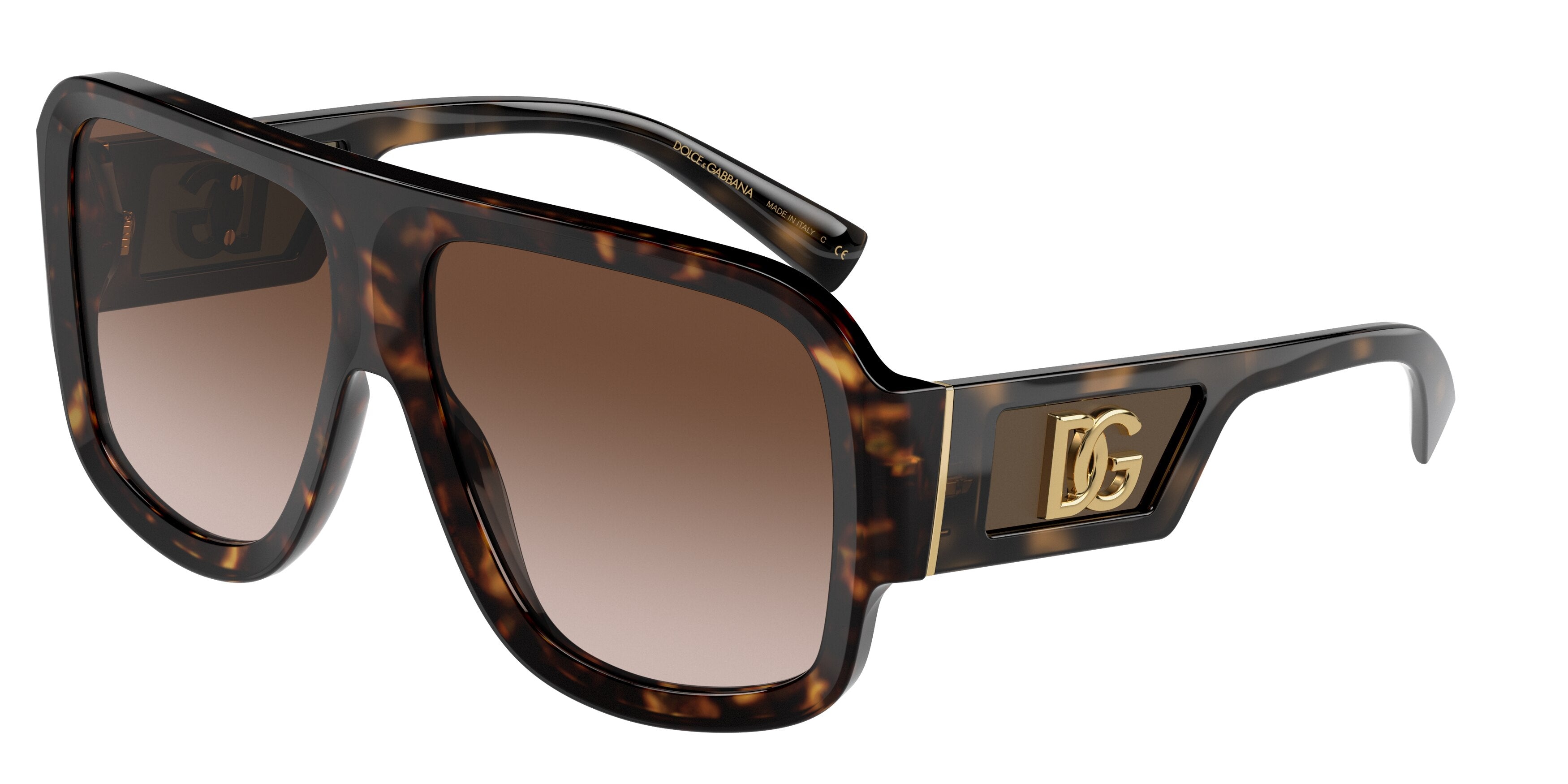 DOLCE & GABBANA DG4401 Square Sunglasses  502/13-Havana 58-140-14 - Color Map Tortoise