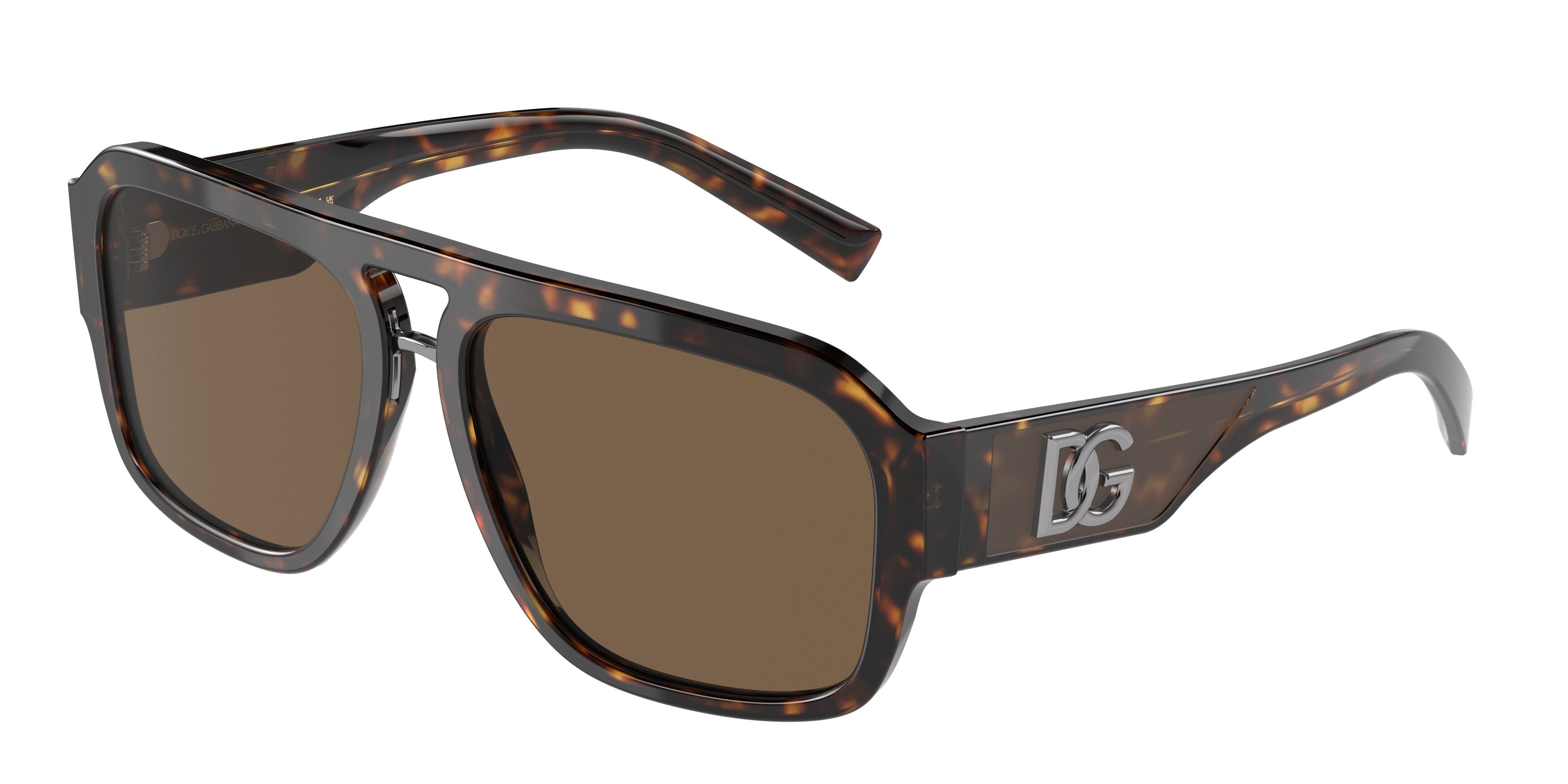 DOLCE & GABBANA DG4403F Pilot Sunglasses  502/73-Havana 58-140-16 - Color Map Tortoise