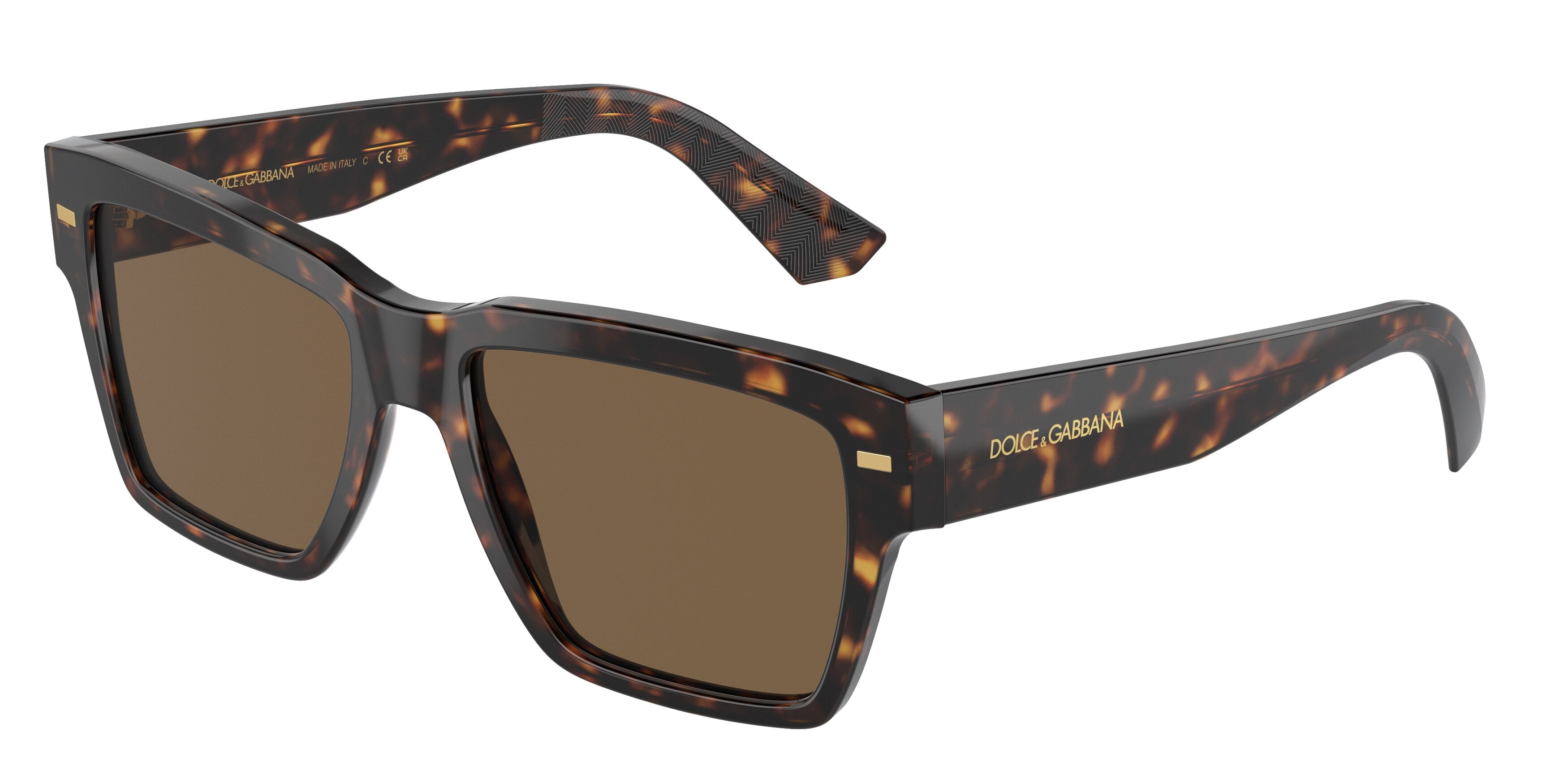 DOLCE & GABBANA DG4431F Square Sunglasses  502/73-Havana 55-145-18 - Color Map Tortoise