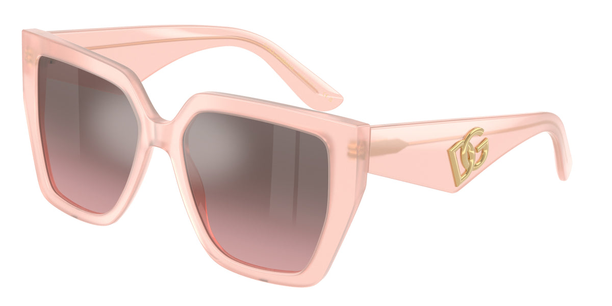 DOLCE & GABBANA DG4438 Square Sunglasses  33847E-Opal Pink 55-145-17 - Color Map Pink