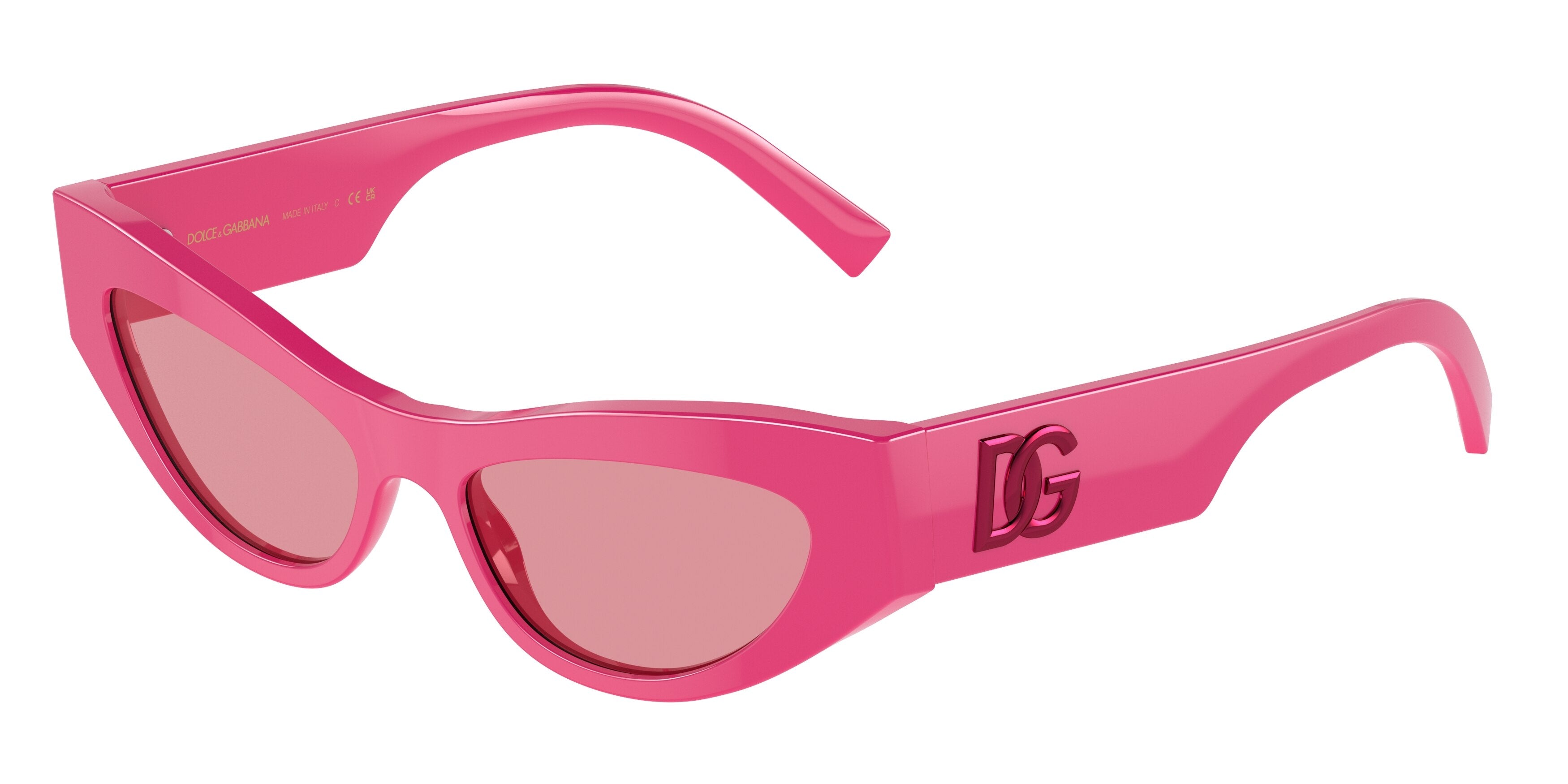 DOLCE & GABBANA DG4450 Cat Eye Sunglasses  326230-Fuchsia 52-145-16 - Color Map Pink