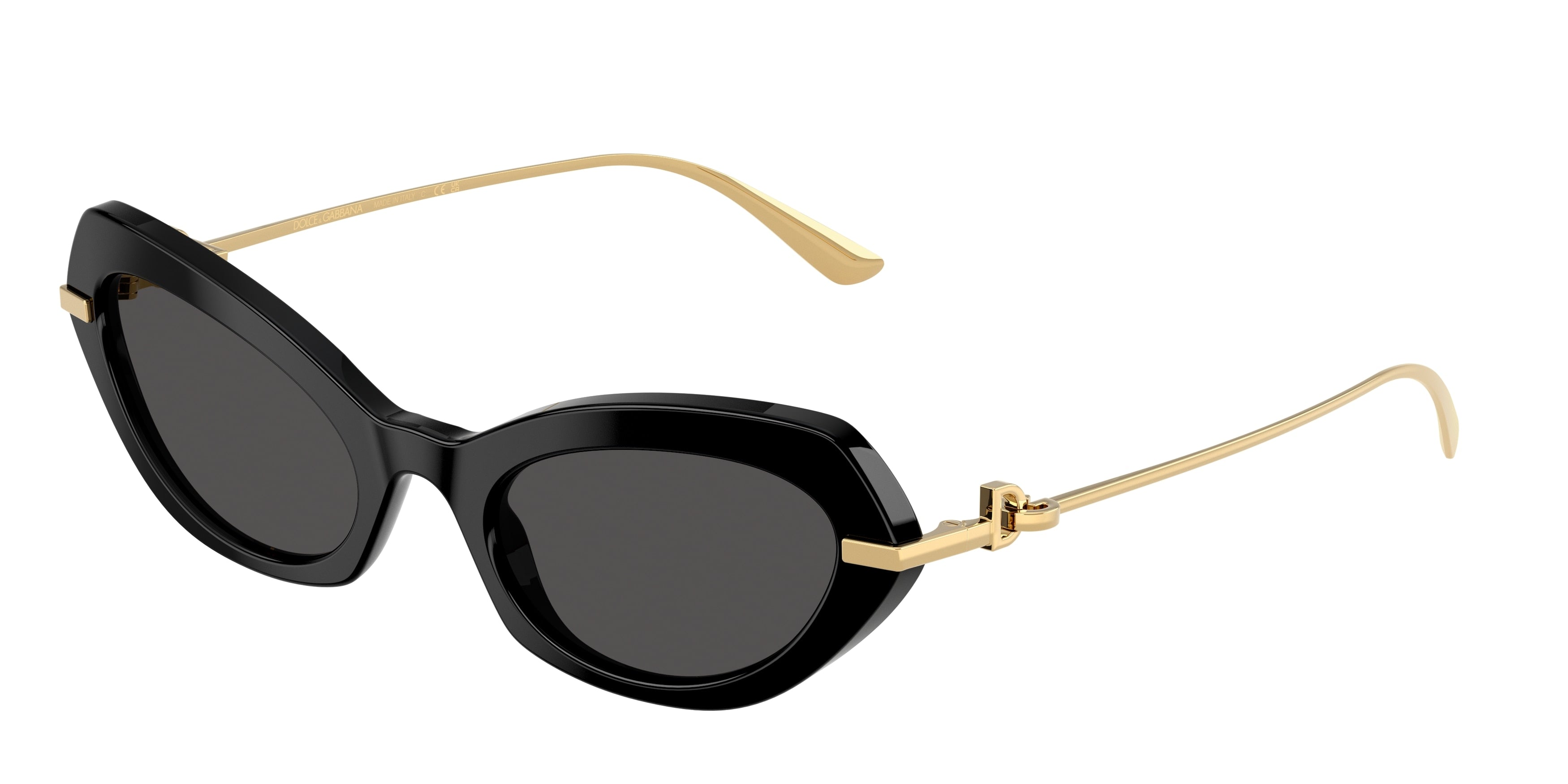 DOLCE & GABBANA DG4473 Butterfly Sunglasses  501/87-Black 52-140-21 - Color Map Black