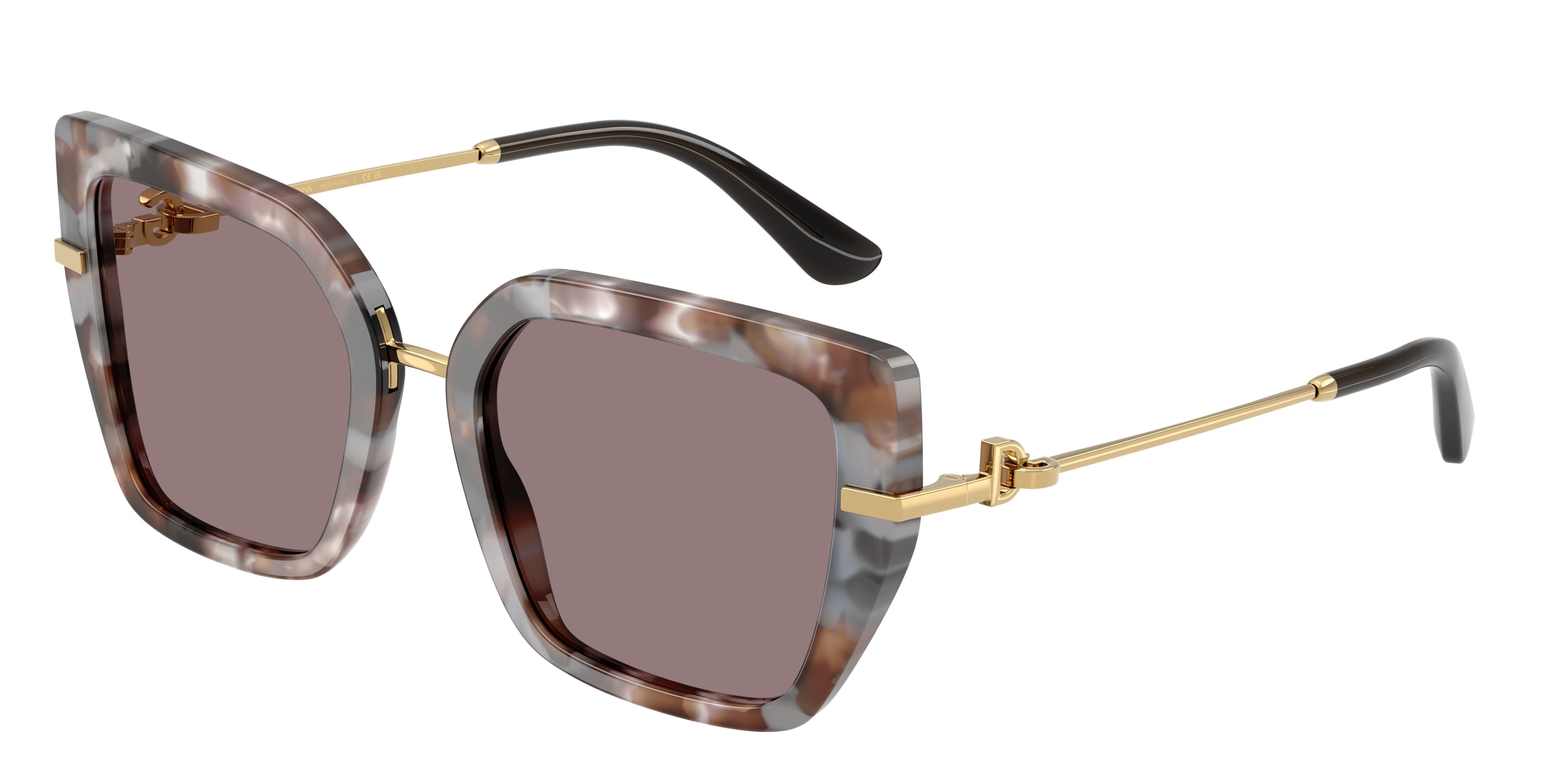 DOLCE & GABBANA DG4474F Butterfly Sunglasses  34457N-Havana Grey 53-140-20 - Color Map Tortoise