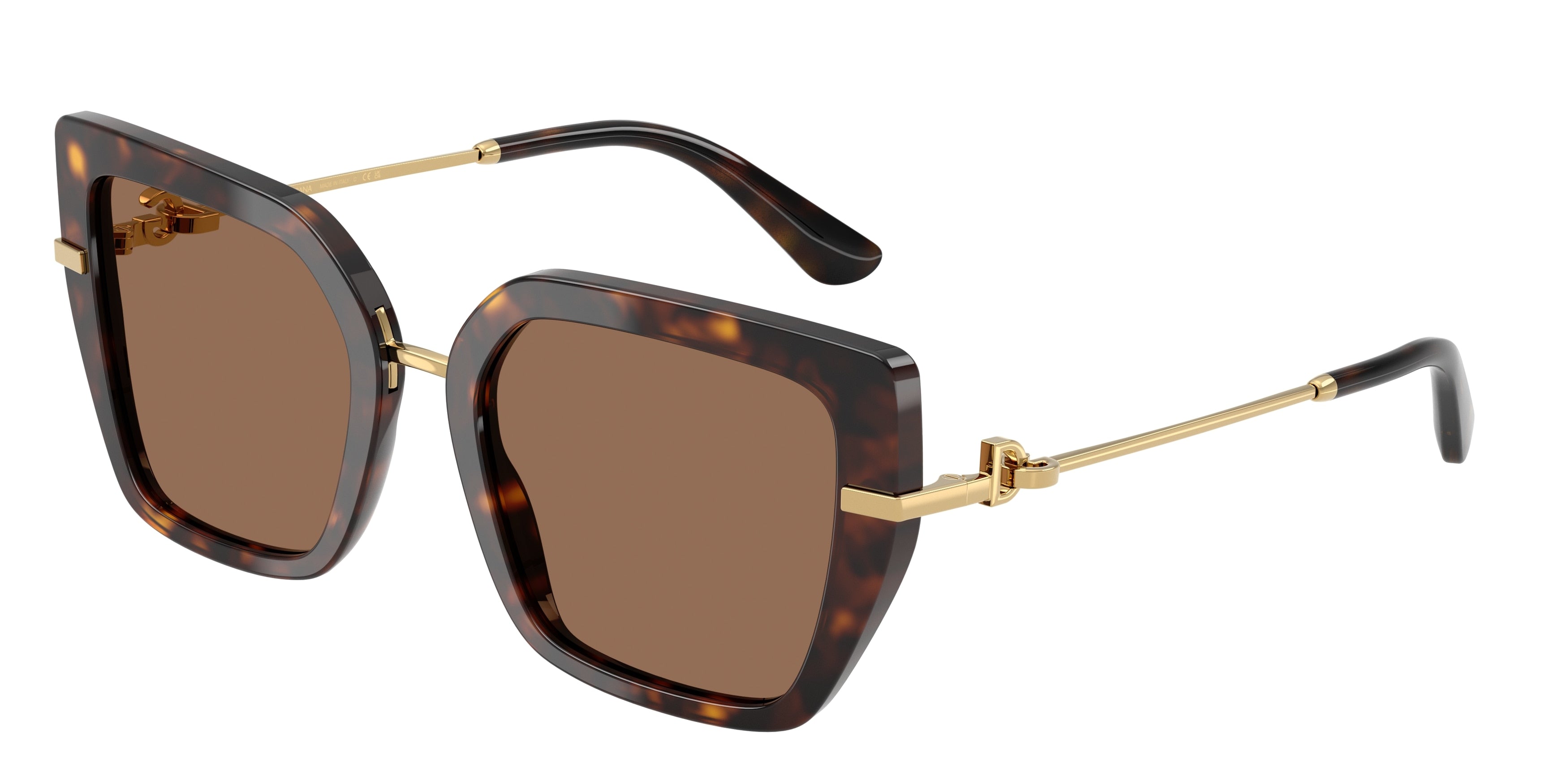 DOLCE & GABBANA DG4474F Butterfly Sunglasses  502/73-Havana 53-140-20 - Color Map Tortoise