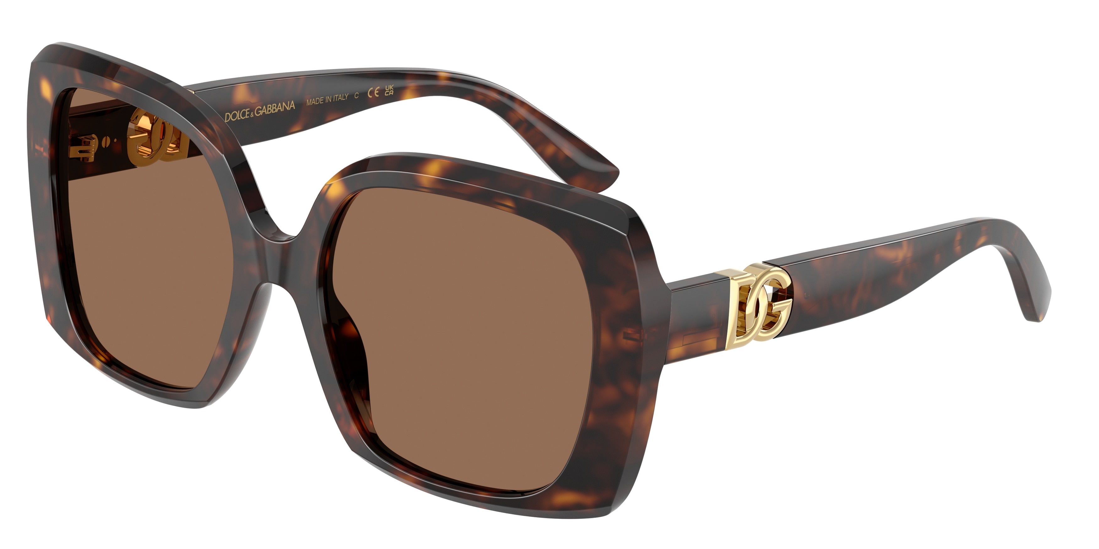 DOLCE & GABBANA DG4475 Square Sunglasses  502/73-Havana 56-145-19 - Color Map Tortoise