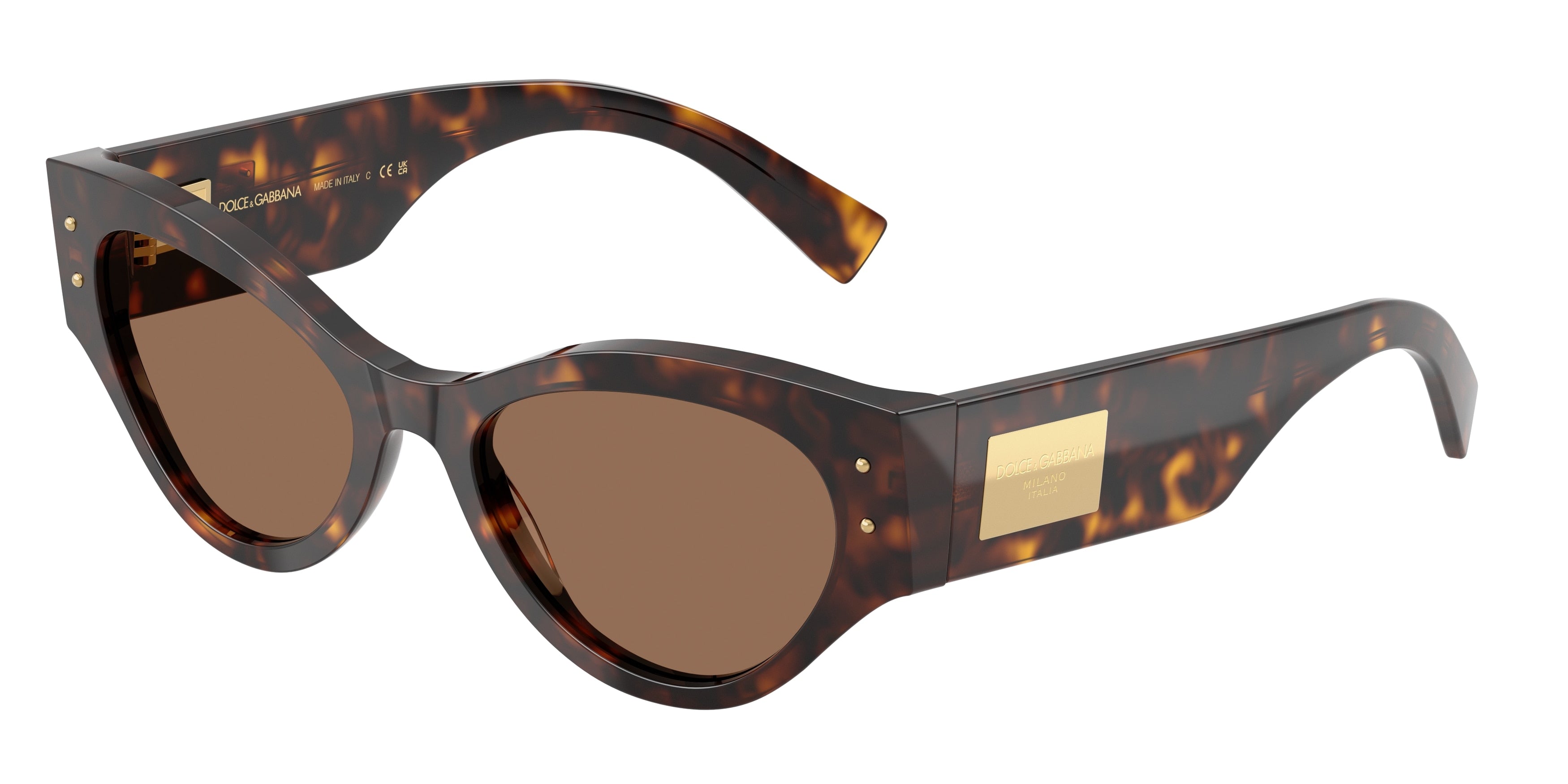 DOLCE & GABBANA DG4480F Butterfly Sunglasses  502/73-Havana 53-140-19 - Color Map Tortoise