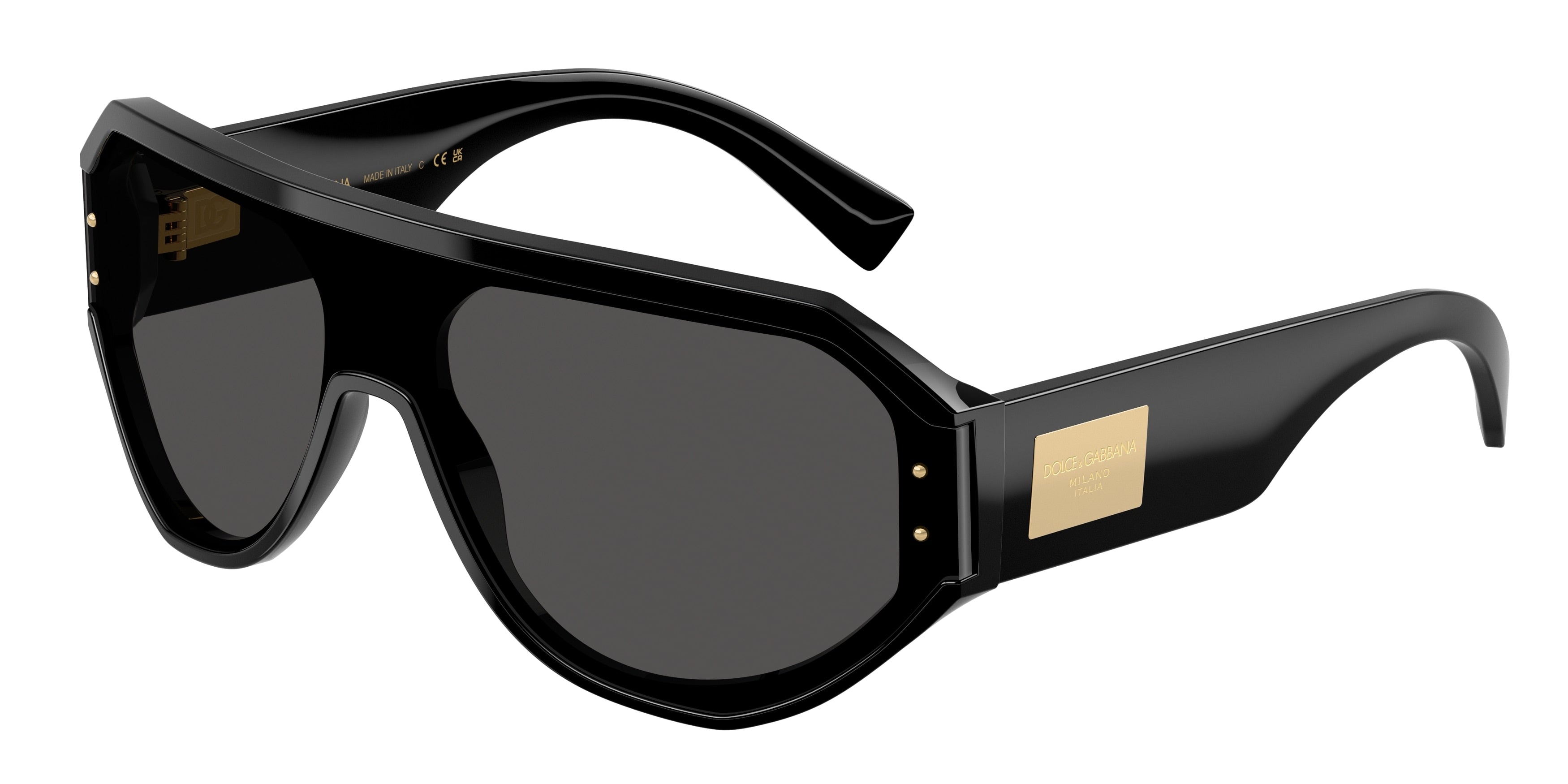 DOLCE & GABBANA DG4481F Pilot Sunglasses  501/87-Black 0-140-147 - Color Map Black