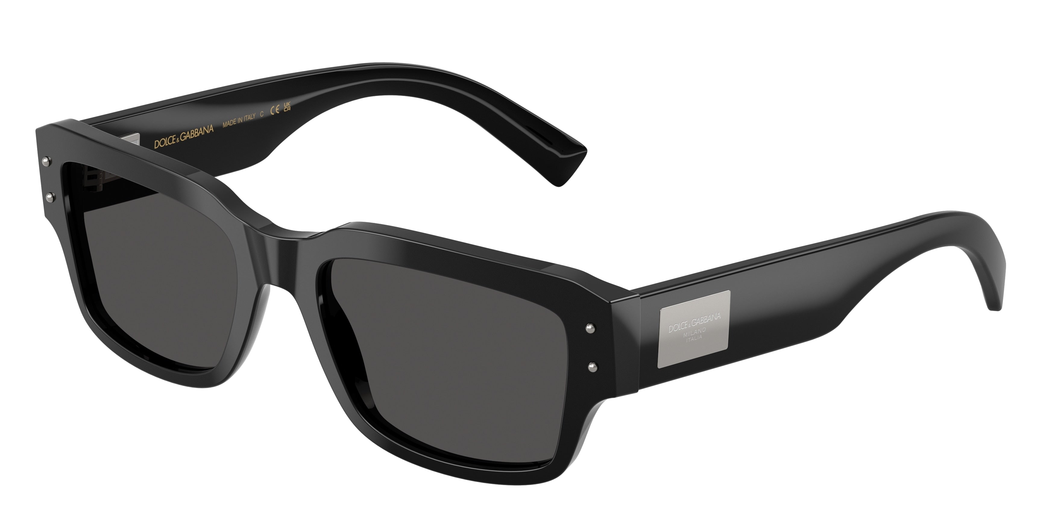 DOLCE & GABBANA DG4483 Square Sunglasses  501/87-Black 54-140-19 - Color Map Black