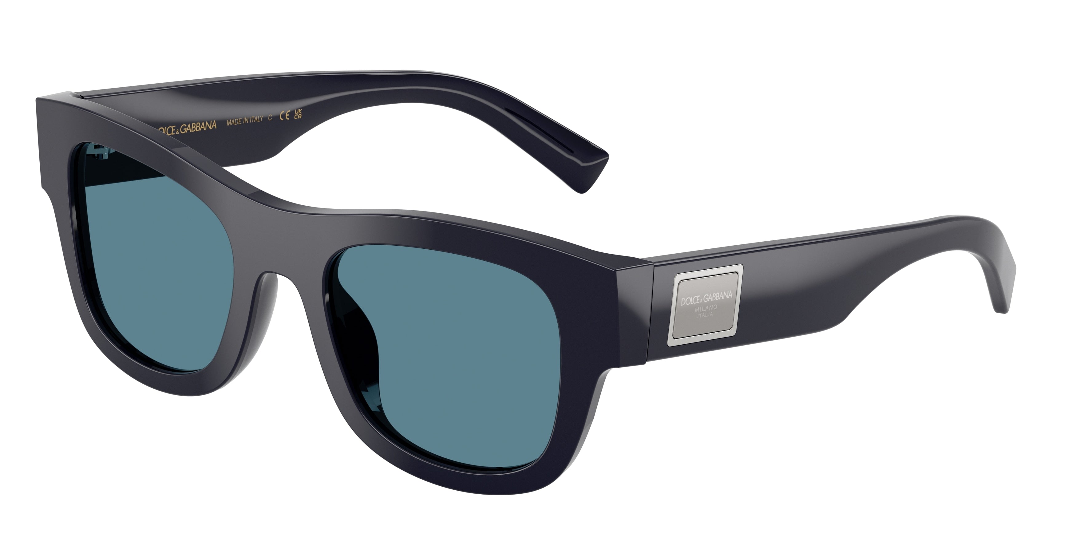 DOLCE & GABBANA DG4509 Square Sunglasses  309480-Blue 52-140-21 - Color Map Blue