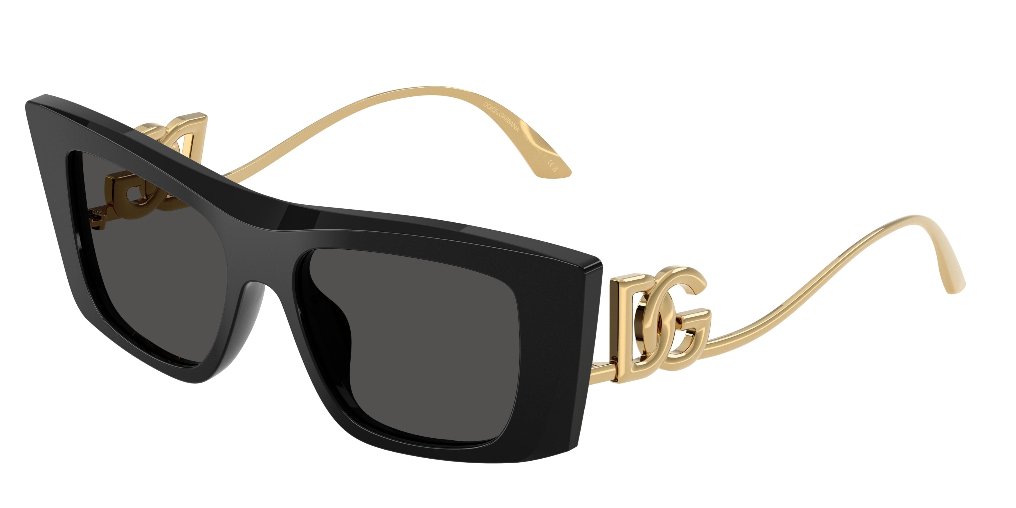 DOLCE & GABBANA DG4510 Cat Eye Sunglasses  501/87-Black 51-145-16 - Color Map Black