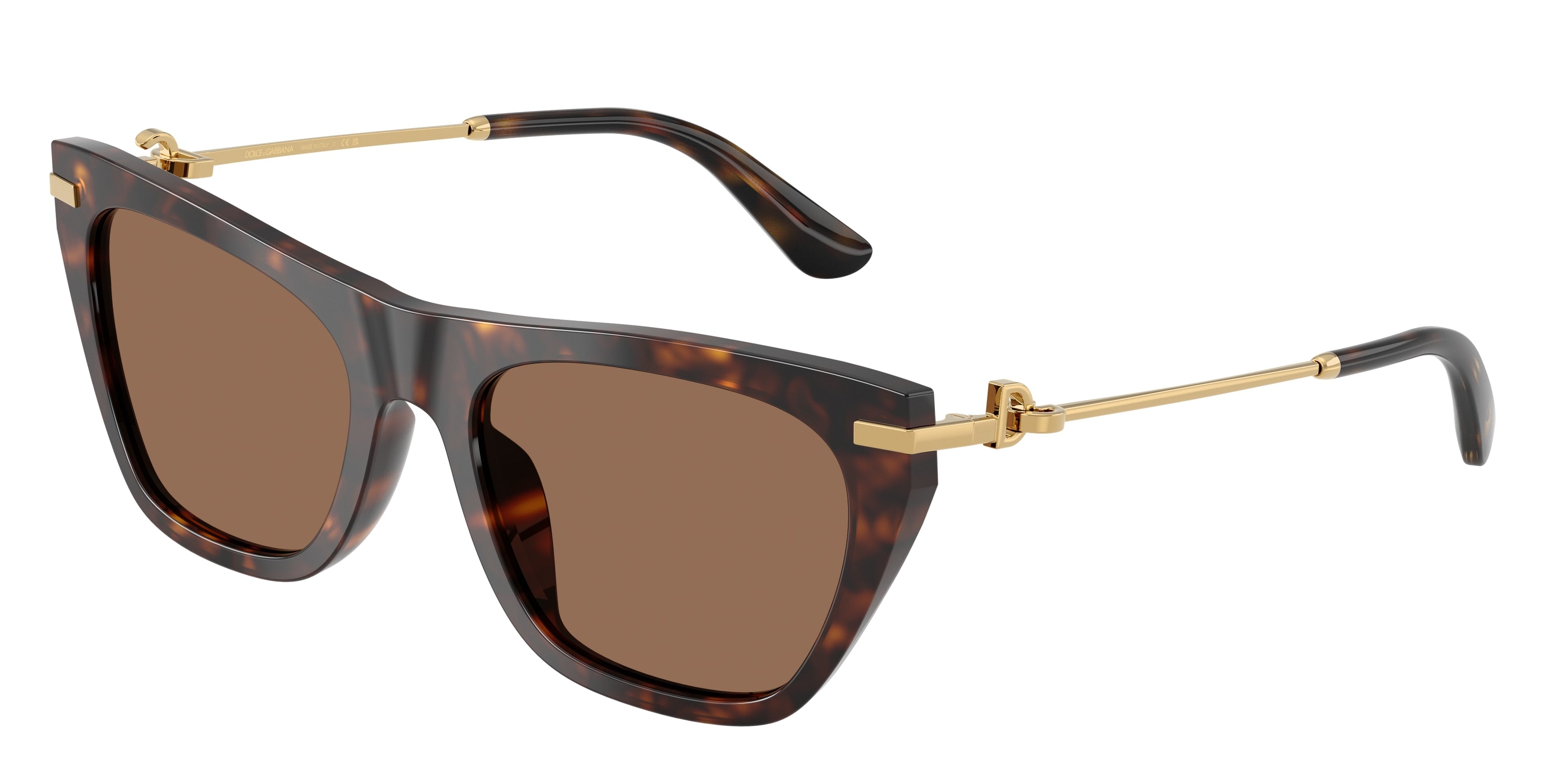 DOLCE & GABBANA DG4511 Square Sunglasses  502/73-Havana 55-140-19 - Color Map Tortoise