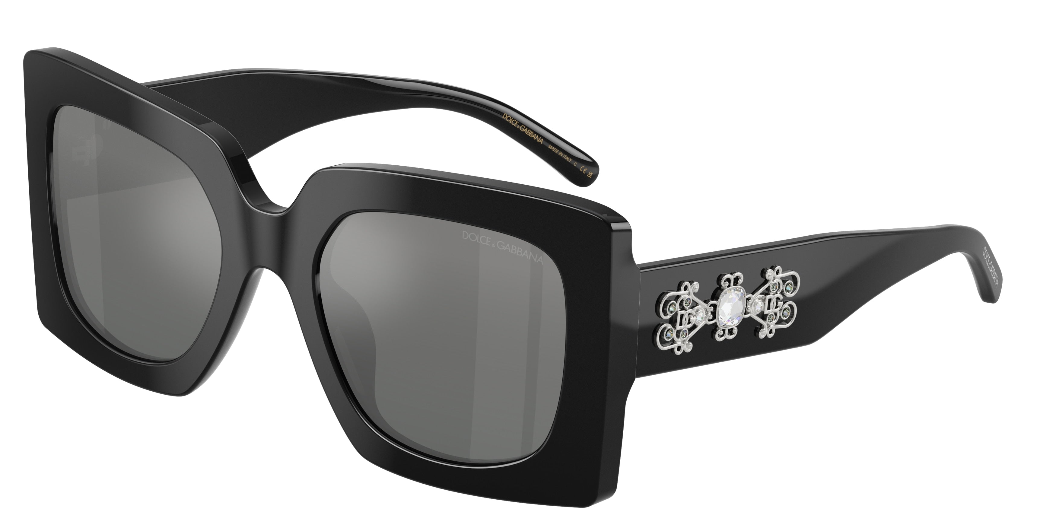 DOLCE & GABBANA DG4525B Square Sunglasses  501/88-Black 54-145-22 - Color Map Black