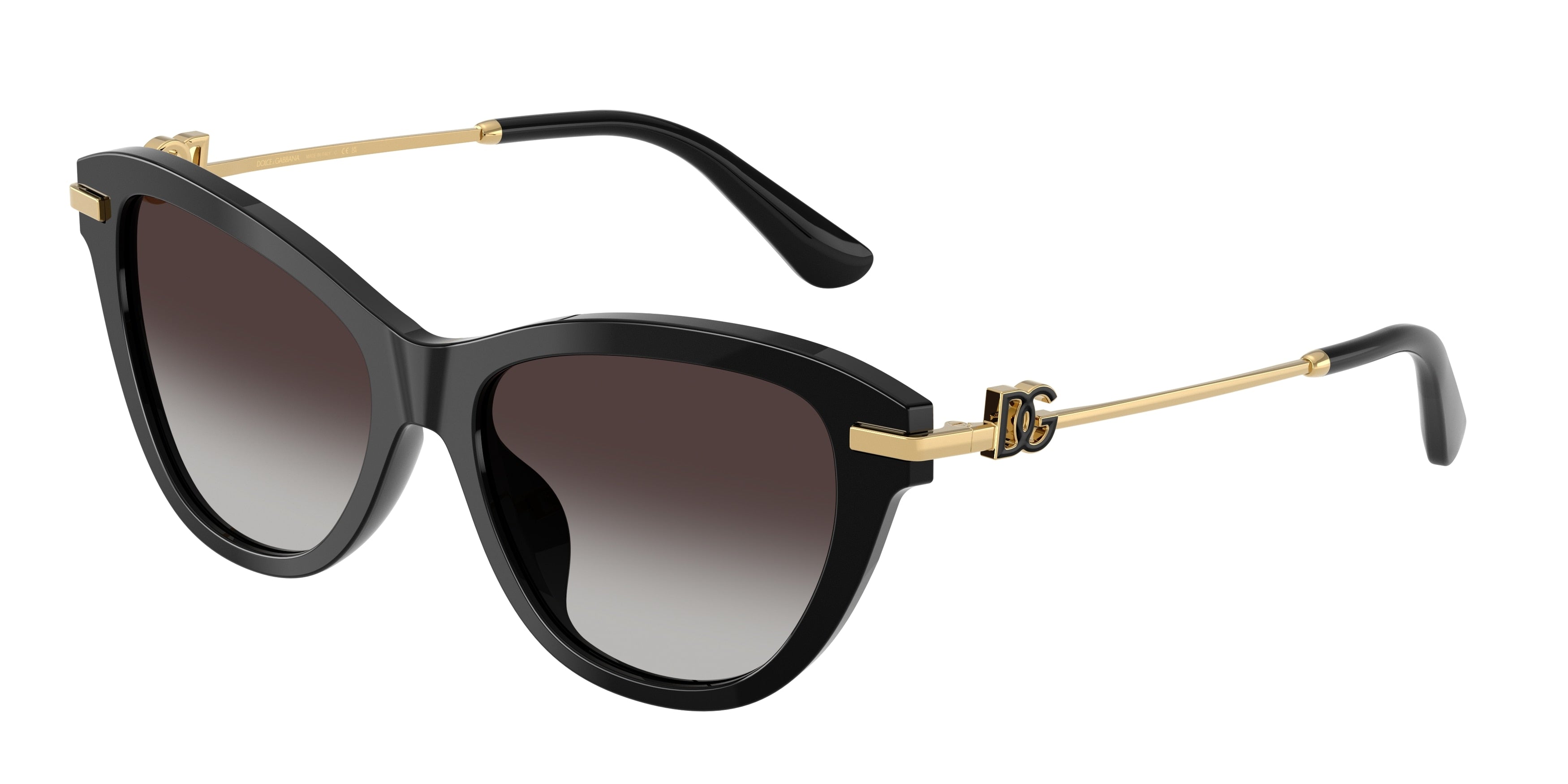 DOLCE & GABBANA DG4534 Butterfly Sunglasses  501/8G-Black 53-140-16 - Color Map Black