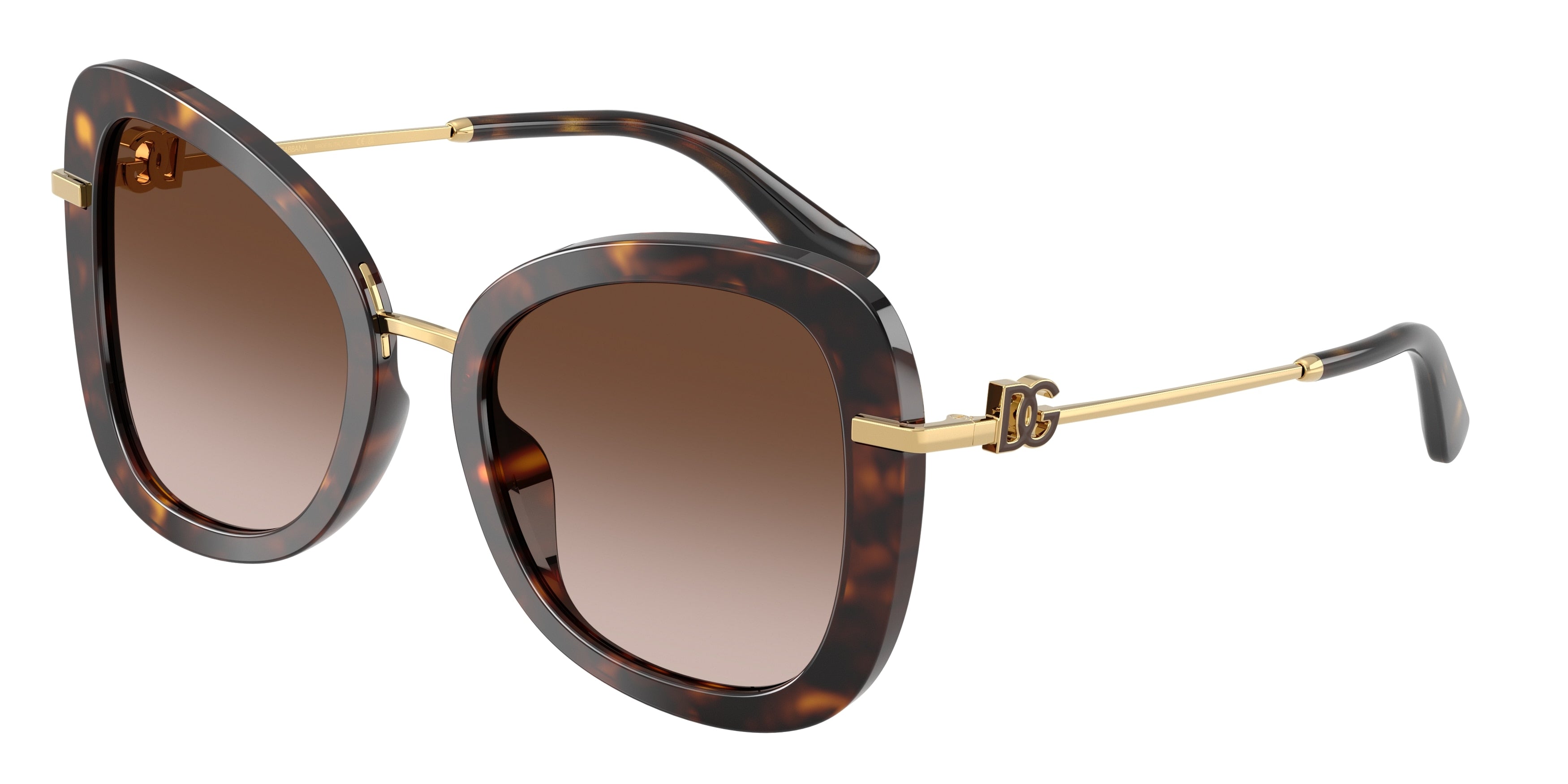 DOLCE & GABBANA DG4535 Butterfly Sunglasses  502/13-Havana 53-145-21 - Color Map Tortoise