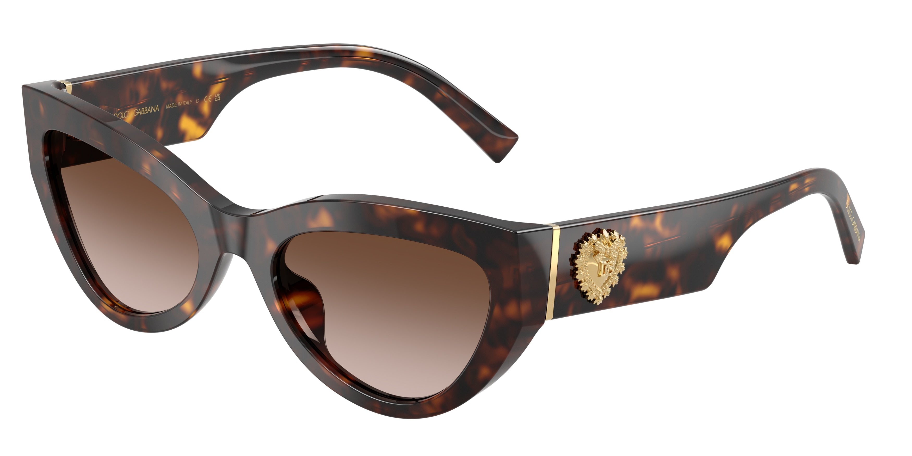DOLCE & GABBANA DG4536 Cat Eye Sunglasses  502/13-Havana 55-145-20 - Color Map Tortoise