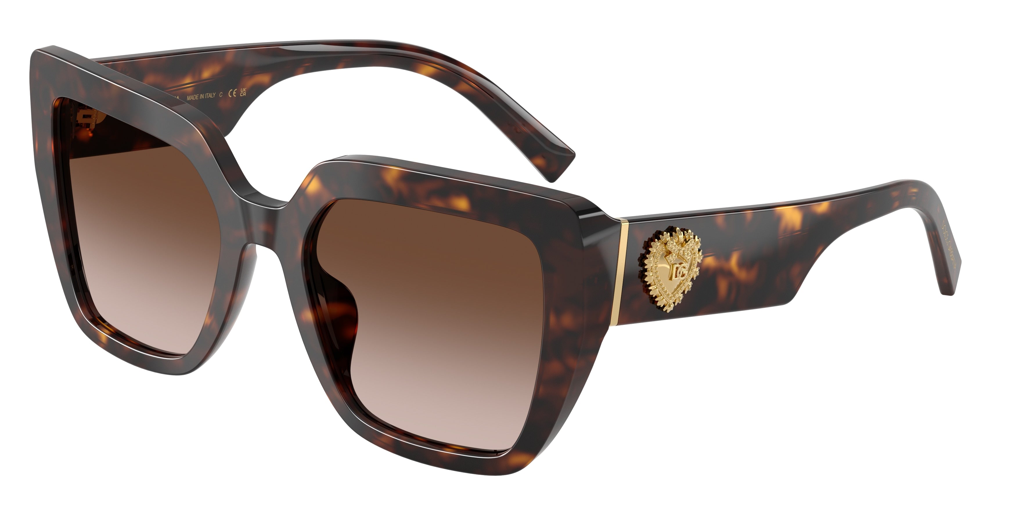 DOLCE & GABBANA DG4538 Square Sunglasses  502/13-Havana 54-145-20 - Color Map Tortoise