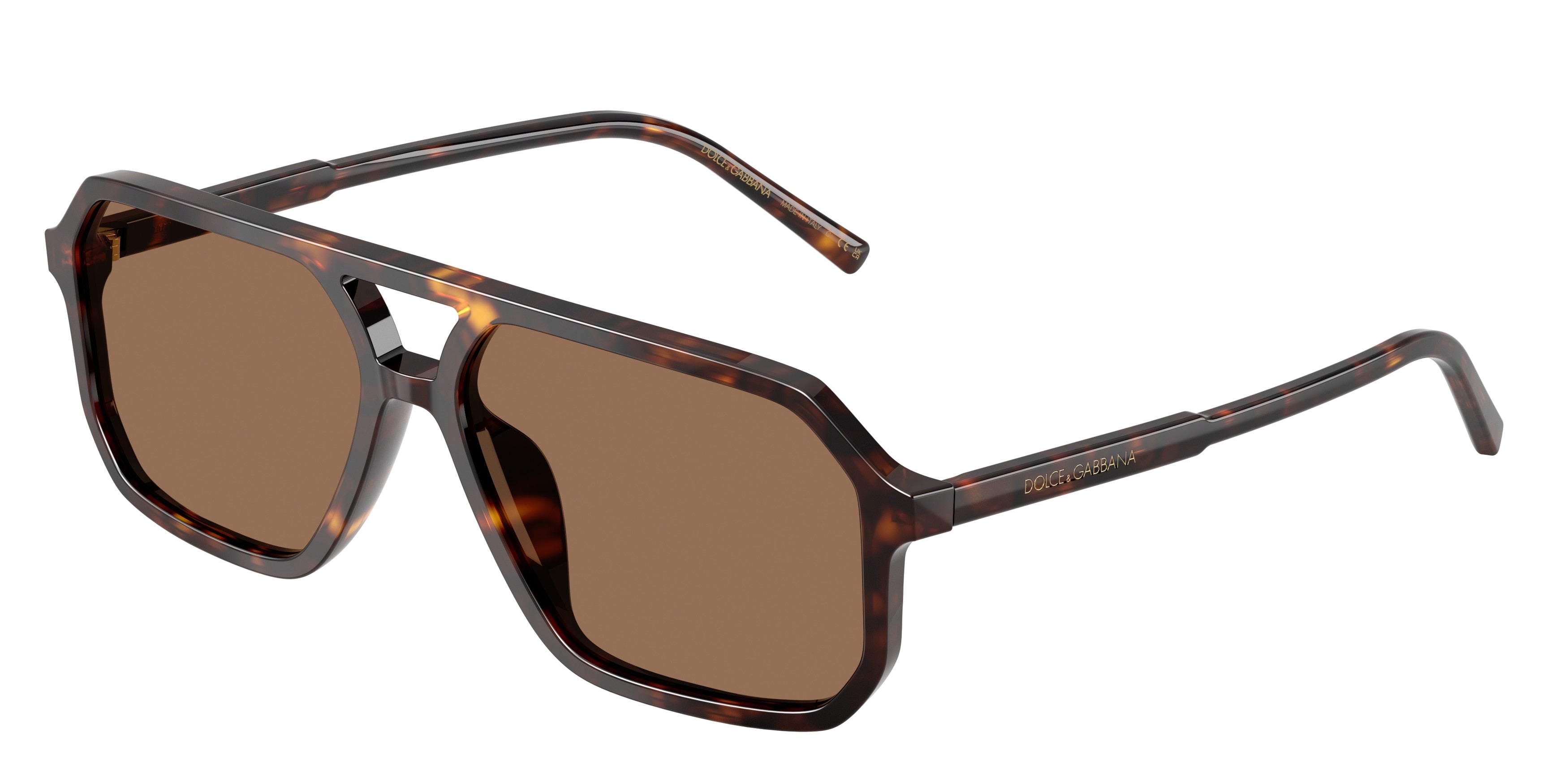 DOLCE & GABBANA DG4541 Pilot Sunglasses  502/73-Havana 59-145-15 - Color Map Tortoise
