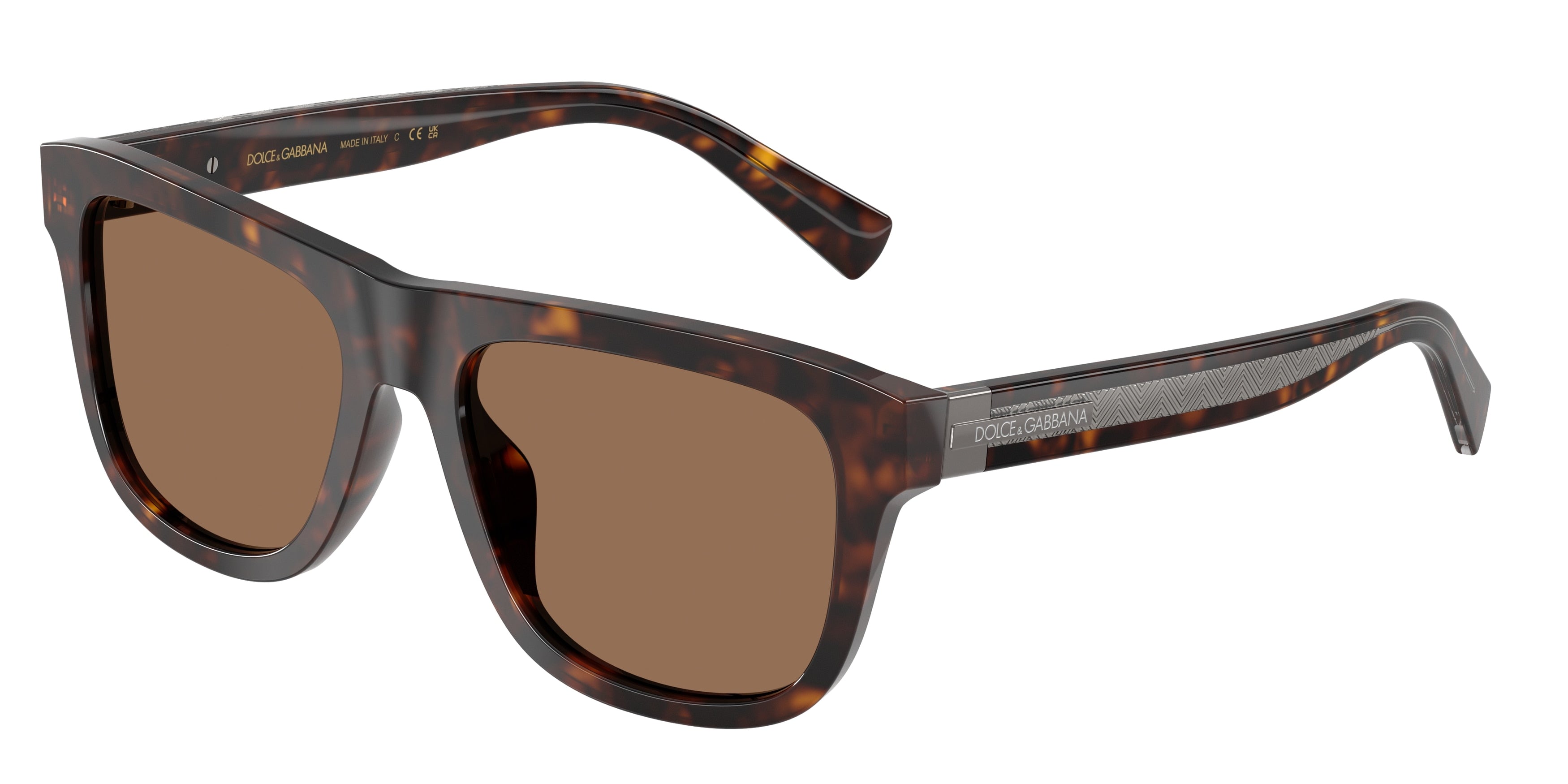 DOLCE & GABBANA DG4545 Square Sunglasses  502/73-Havana 55-145-18 - Color Map Tortoise
