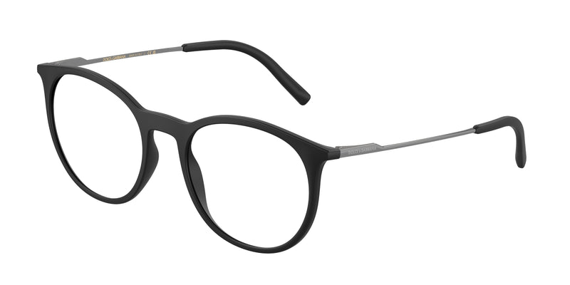 DOLCE & GABBANA DG5031 Phantos Eyeglasses  2525-Matte Black 51-140-19 - Color Map Black