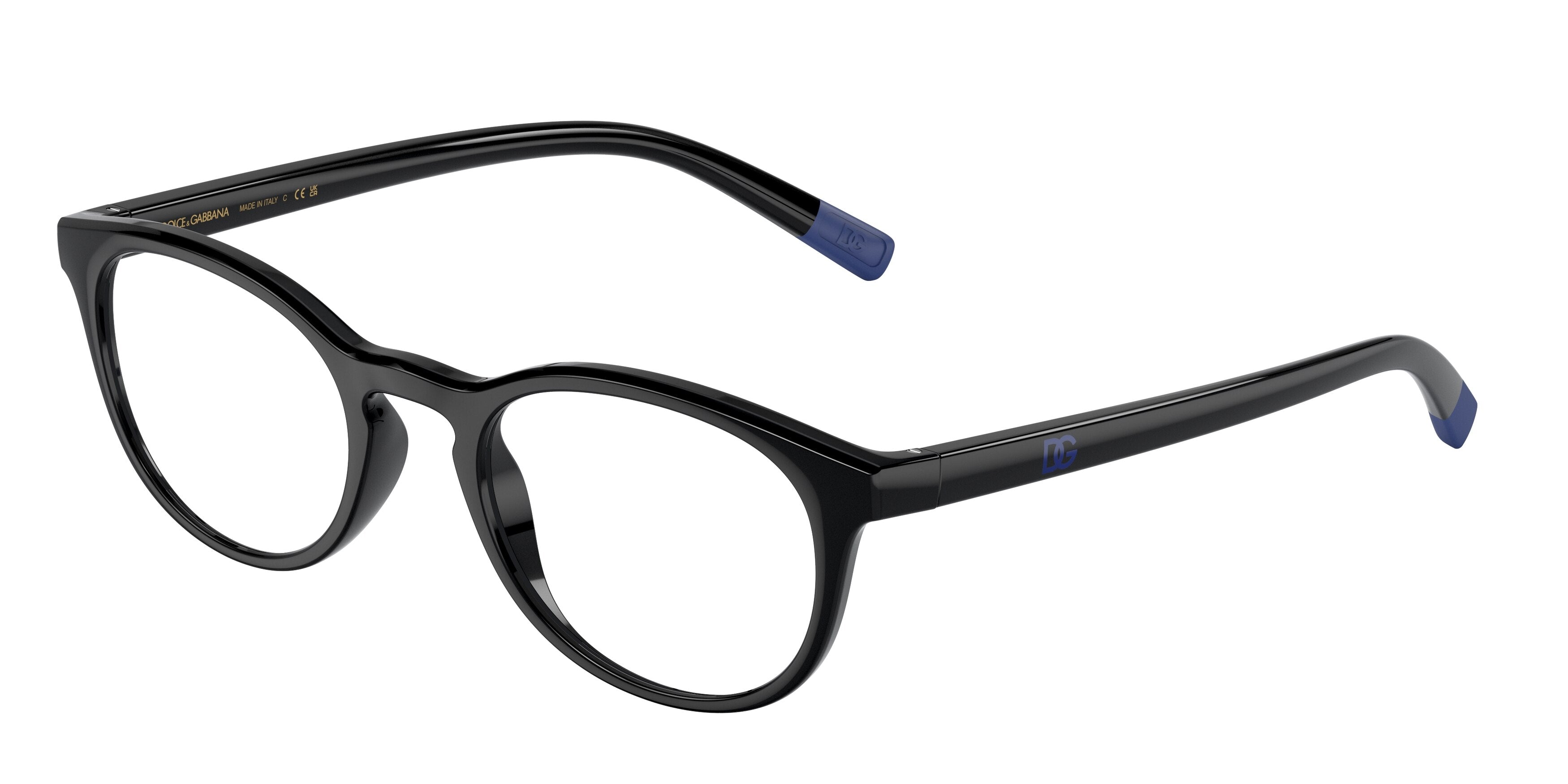 DOLCE & GABBANA DG5090 Phantos Eyeglasses  501-Black 50-145-21 - Color Map Black