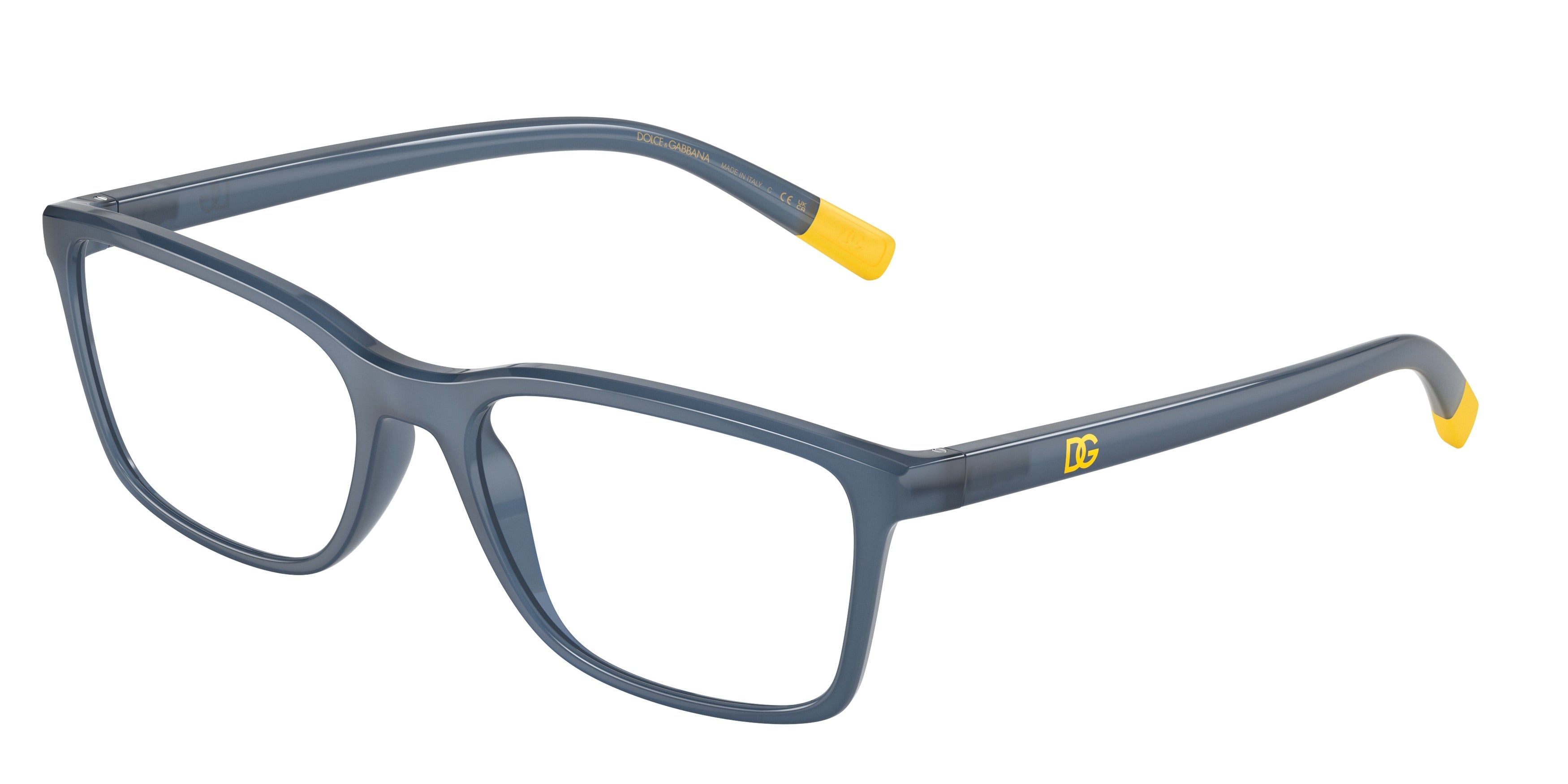 DOLCE & GABBANA DG5091 Rectangle Eyeglasses  3009-Opal Blue 57-145-18 - Color Map Blue