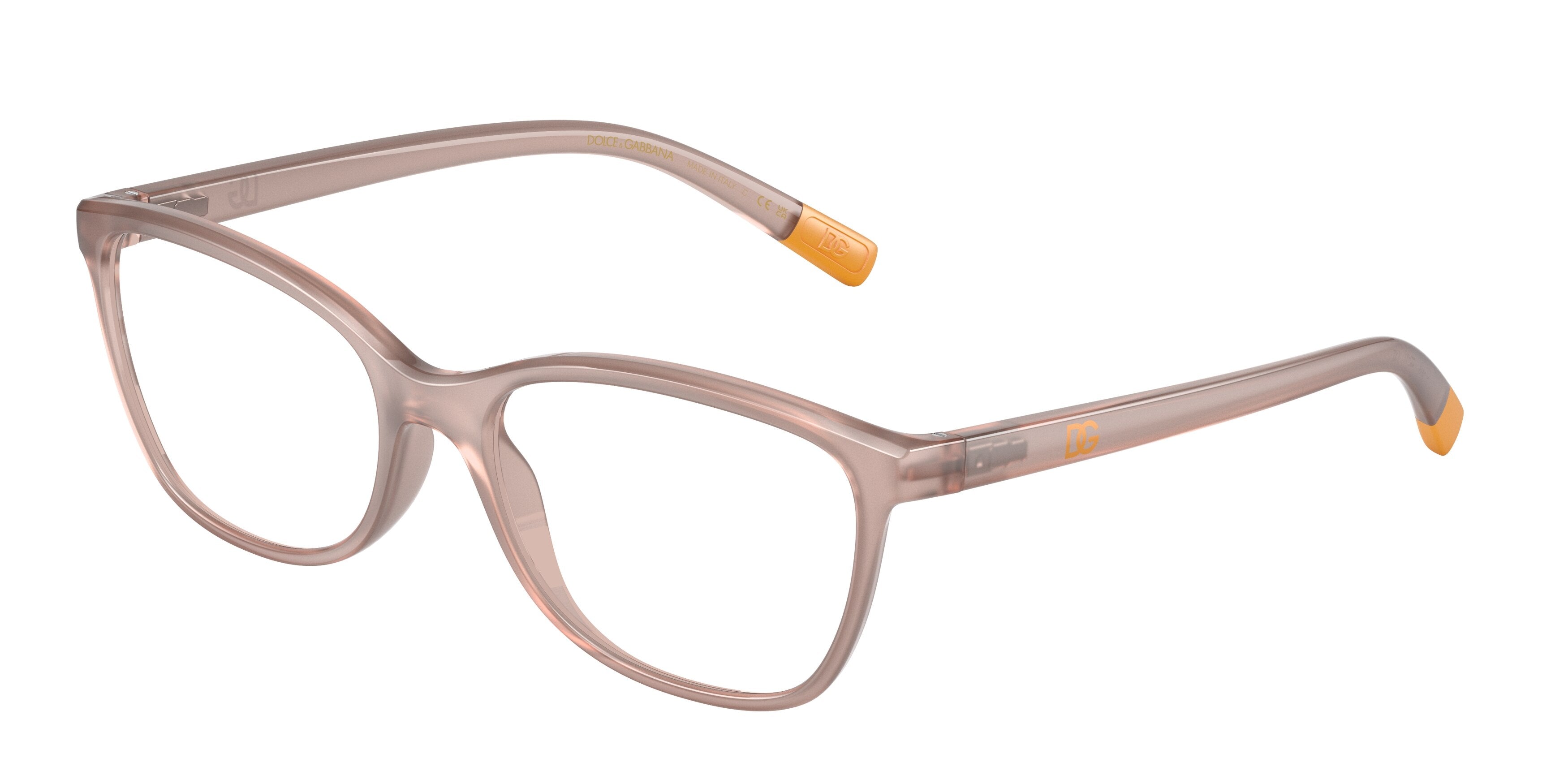 DOLCE & GABBANA DG5092 Rectangle Eyeglasses  3041-Opal Rose 55-140-17 - Color Map Pink