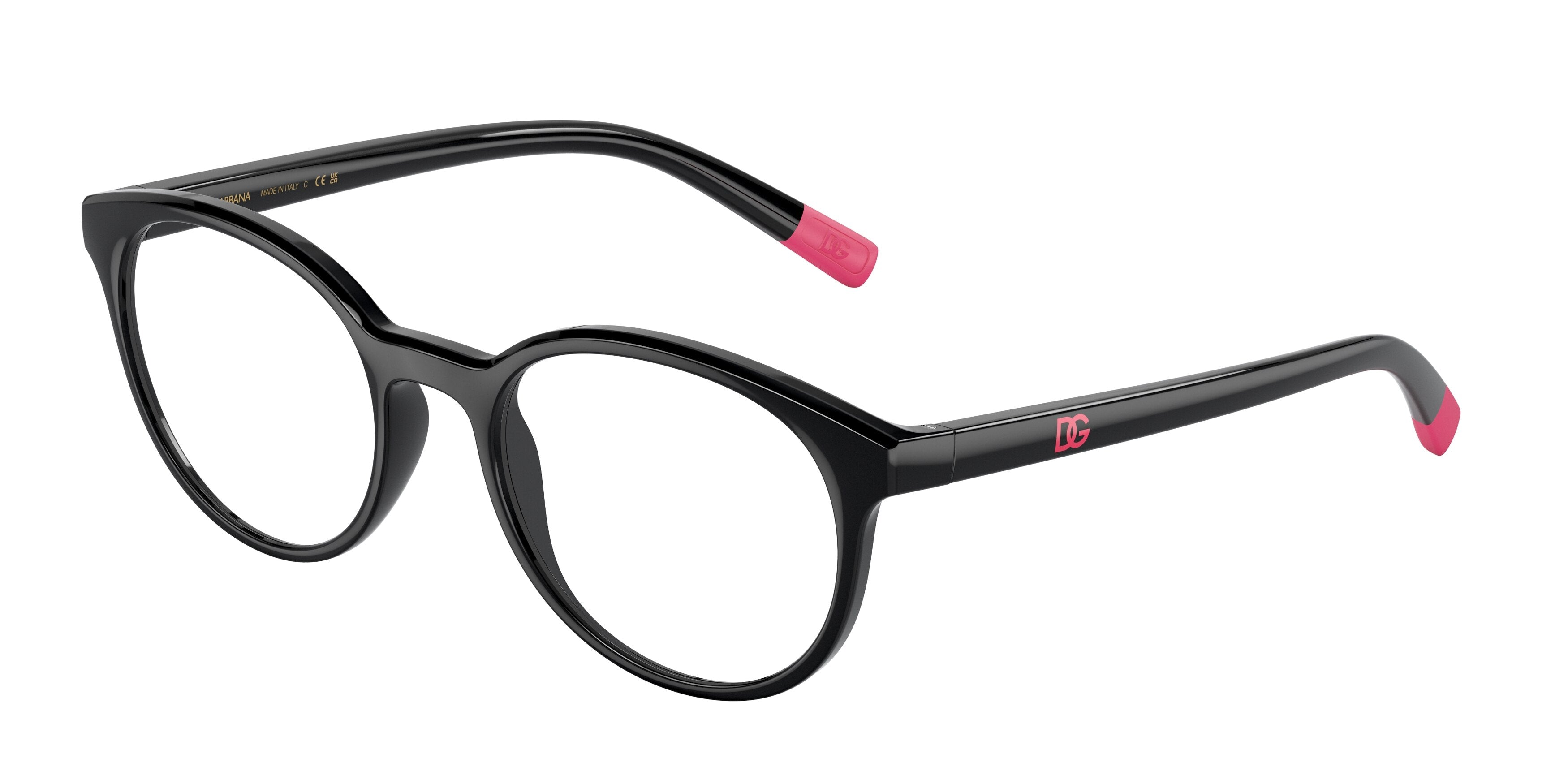 DOLCE & GABBANA DG5093 Phantos Eyeglasses  501-Black 51-140-19 - Color Map Black