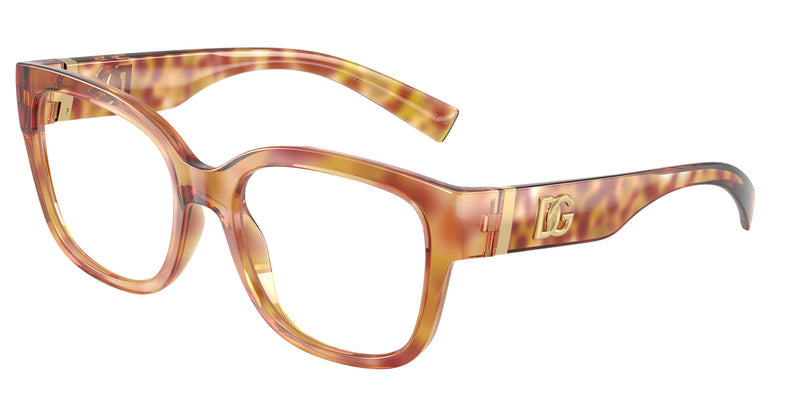 DOLCE & GABBANA DG5115 Butterfly Eyeglasses  3477-Violet Havana 55-145-19 - Color Map Violet