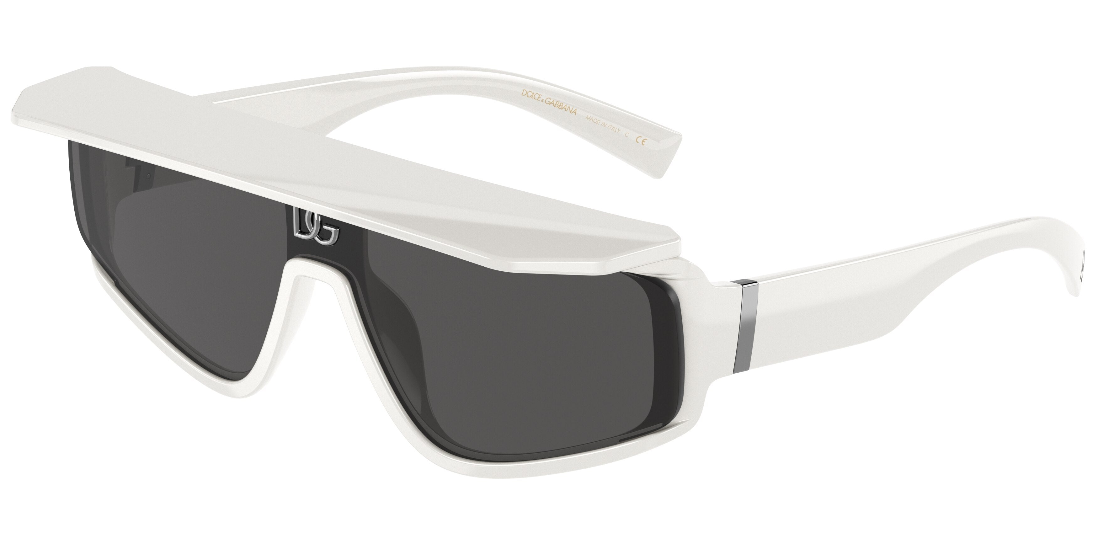 DOLCE & GABBANA DG6177 Rectangle Sunglasses  331287-White 0-145-146 - Color Map White