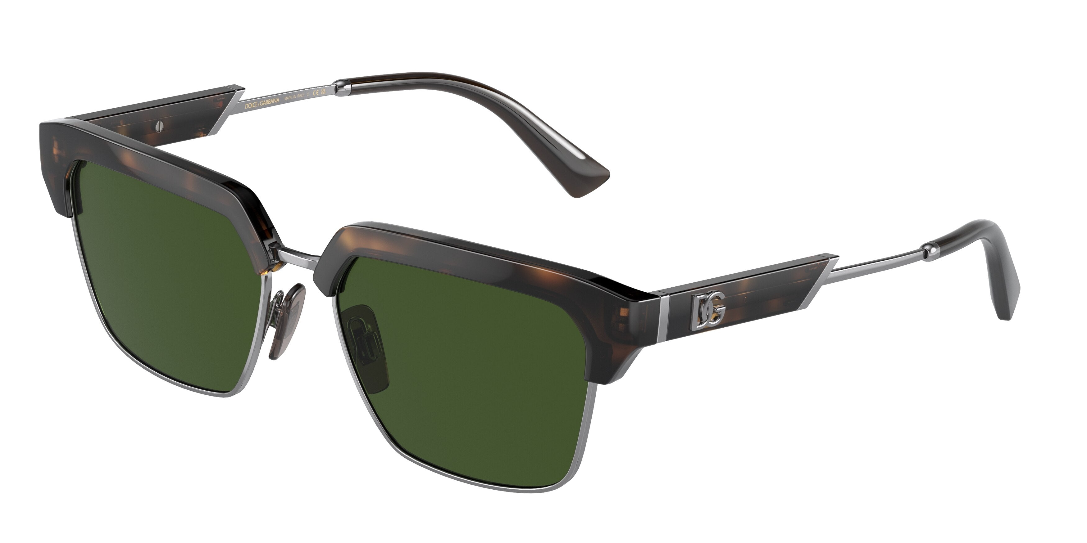 DOLCE & GABBANA DG6185 Square Sunglasses  502/71-Havana 55-145-17 - Color Map Tortoise