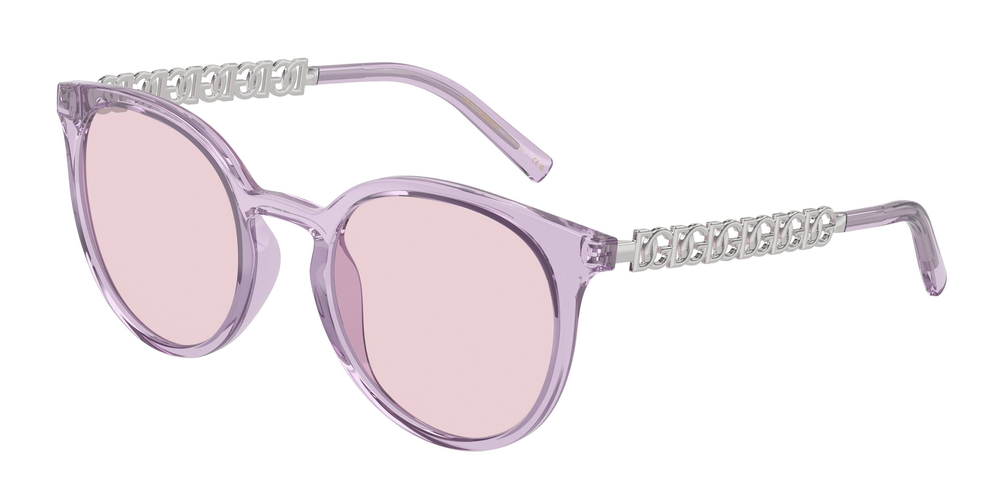 DOLCE & GABBANA DG6189U Phantos Sunglasses  3382P5-Lillac Transparent 52-140-22 - Color Map Violet
