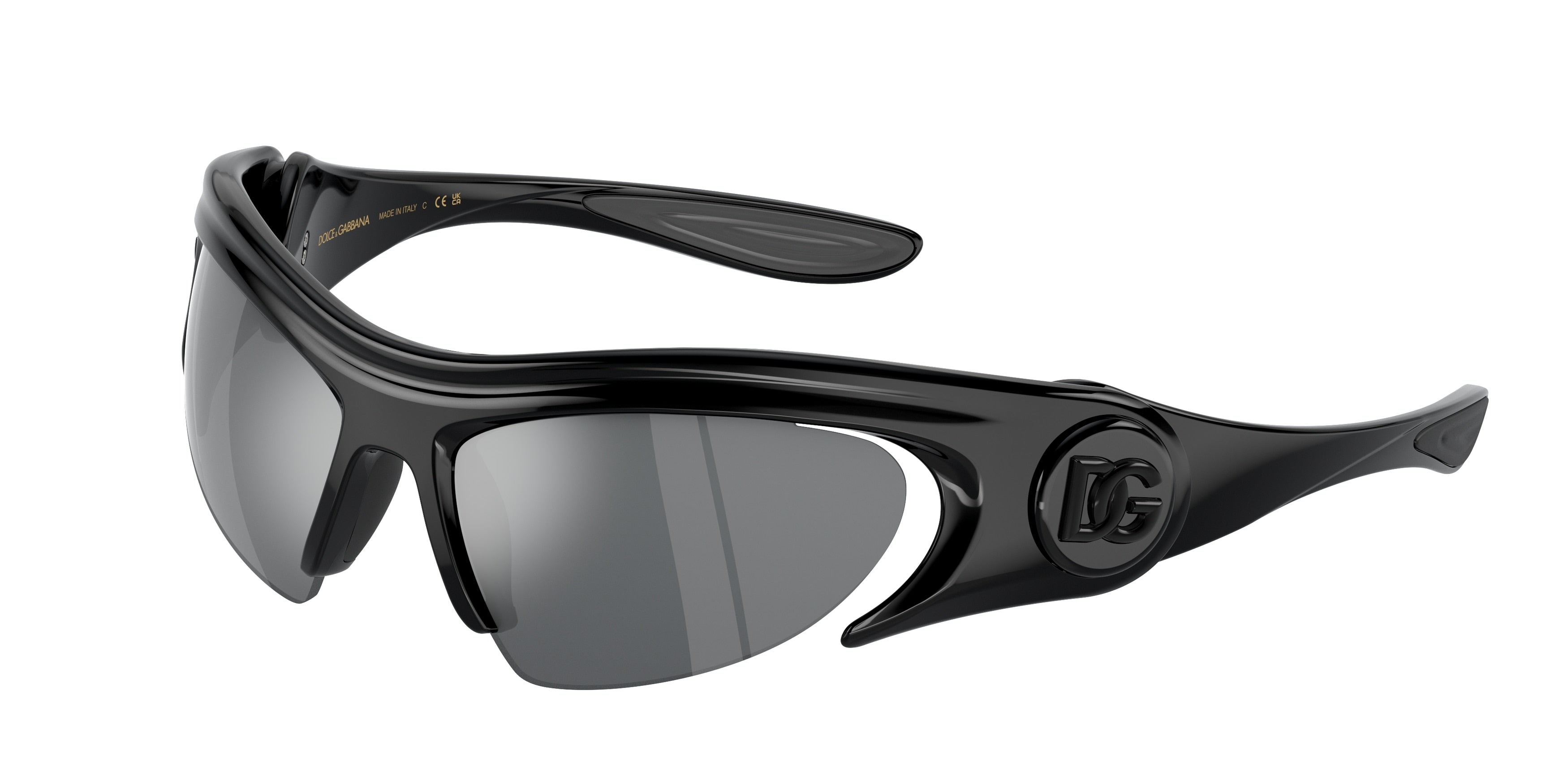 DOLCE & GABBANA DG6192 Cat Eye Sunglasses  501/6G-Black 58-120-13 - Color Map Black