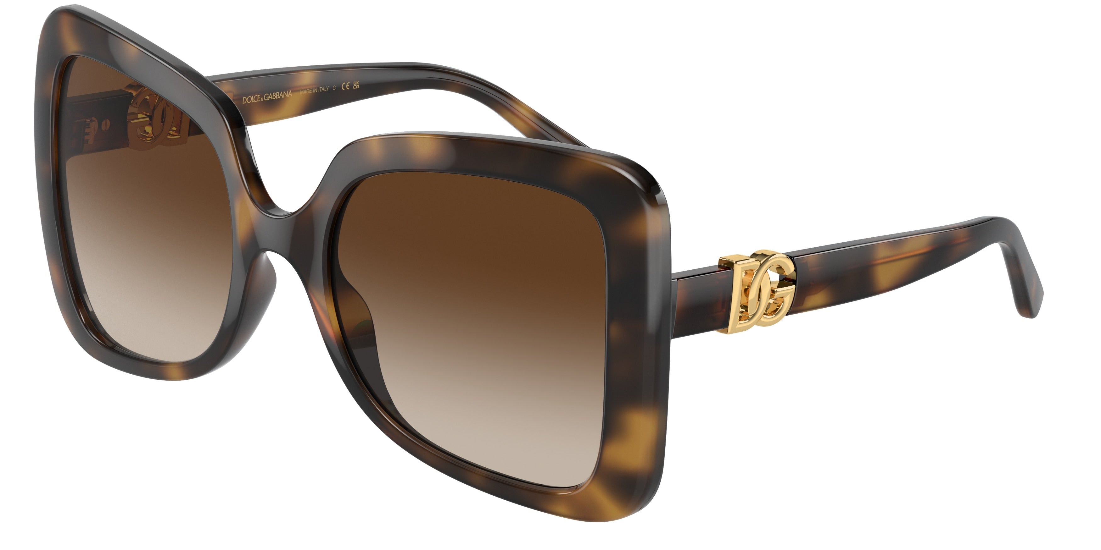 DOLCE & GABBANA DG6193U Butterfly Sunglasses  502/13-Havana 56-145-21 - Color Map Tortoise