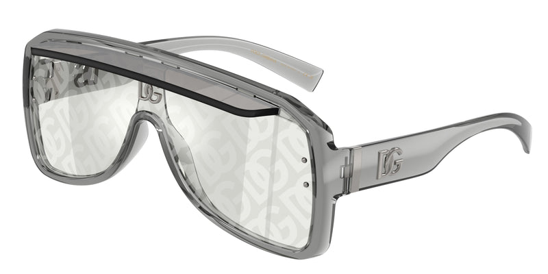 DOLCE & GABBANA DG6205 Pilot Sunglasses  3160AL-Transparent Grey 0-145-137 - Color Map Grey