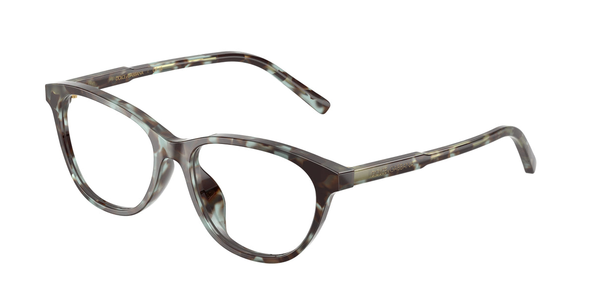 Dolce & Gabbana Kids DX3002 Cat Eye Eyeglasses  3443-Blue Havana 50-130-15 - Color Map Blue