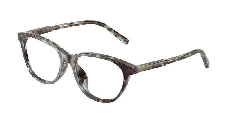 Dolce & Gabbana Kids DX3002 Cat Eye Eyeglasses  3443-Blue Havana 50-130-15 - Color Map Blue