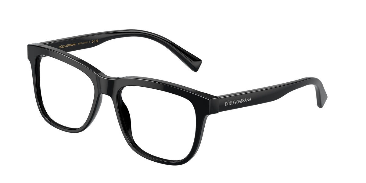 Dolce & Gabbana Kids DX3356 Rectangle Eyeglasses  501-Black 51-130-15 - Color Map Black