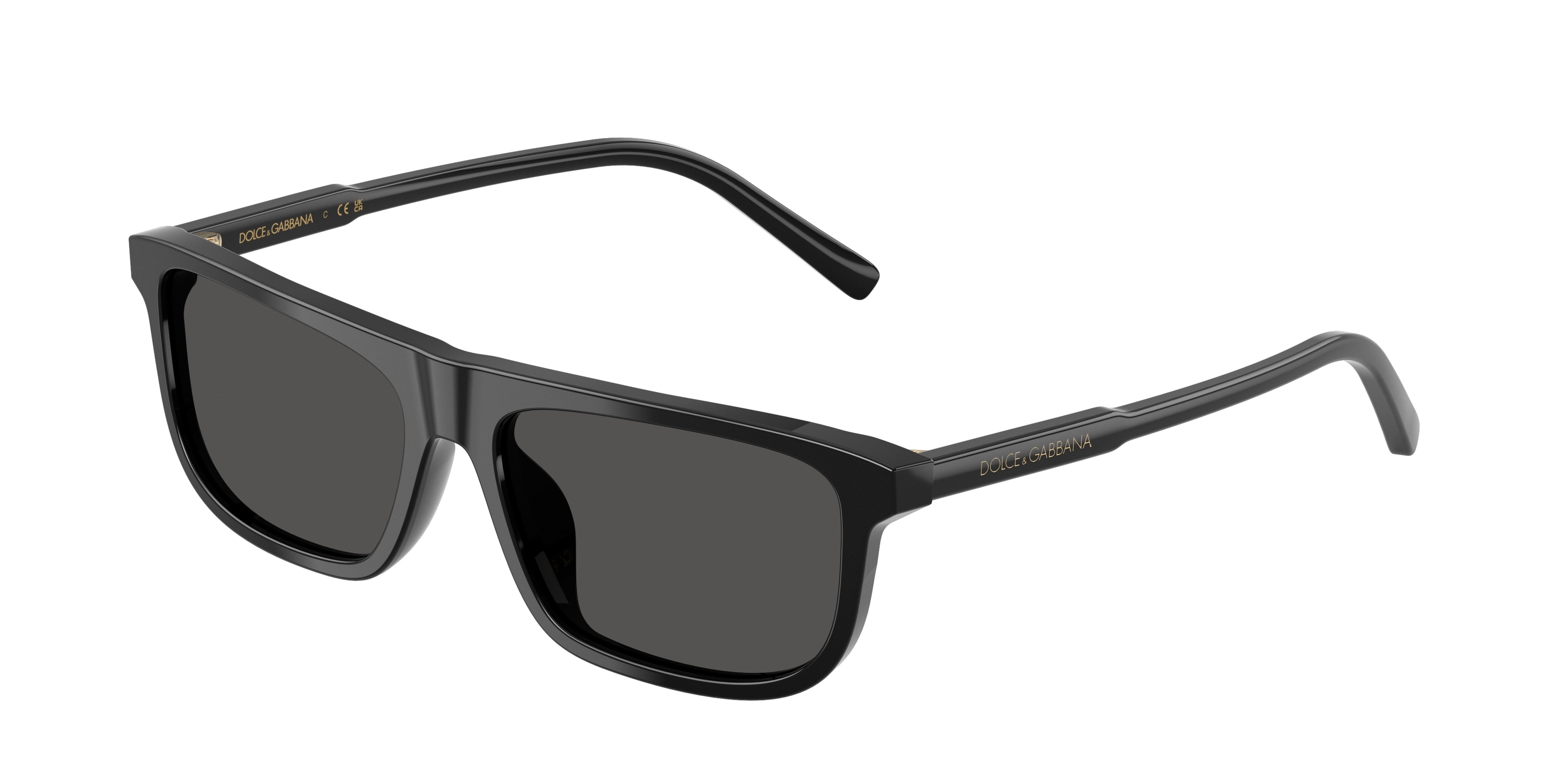 Dolce & Gabbana Kids DX4009 Rectangle Sunglasses  501/87-Black 51-130-14 - Color Map Black