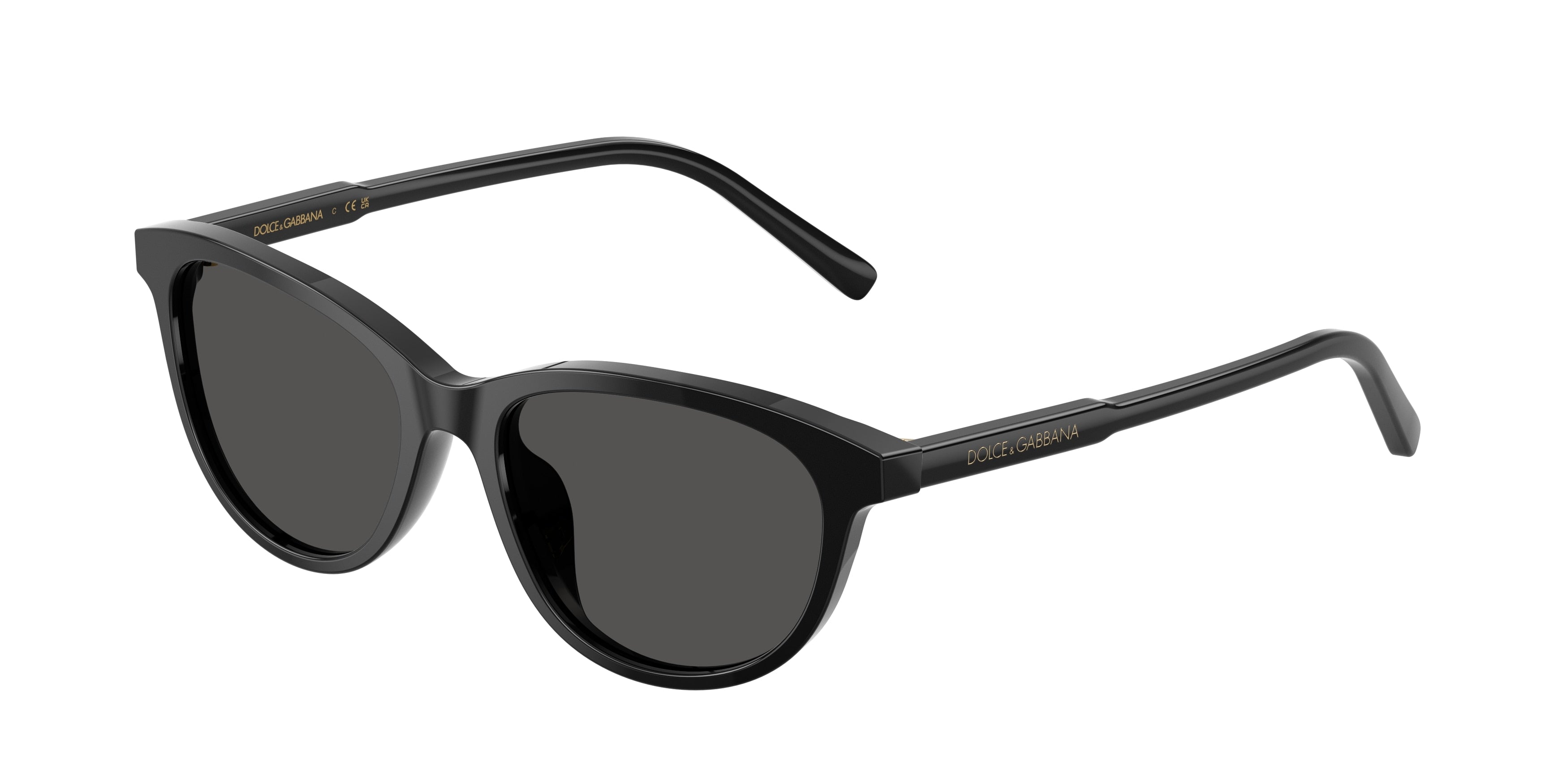 Dolce & Gabbana Kids DX4010 Cat Eye Sunglasses  501/87-Black 48-130-15 - Color Map Black