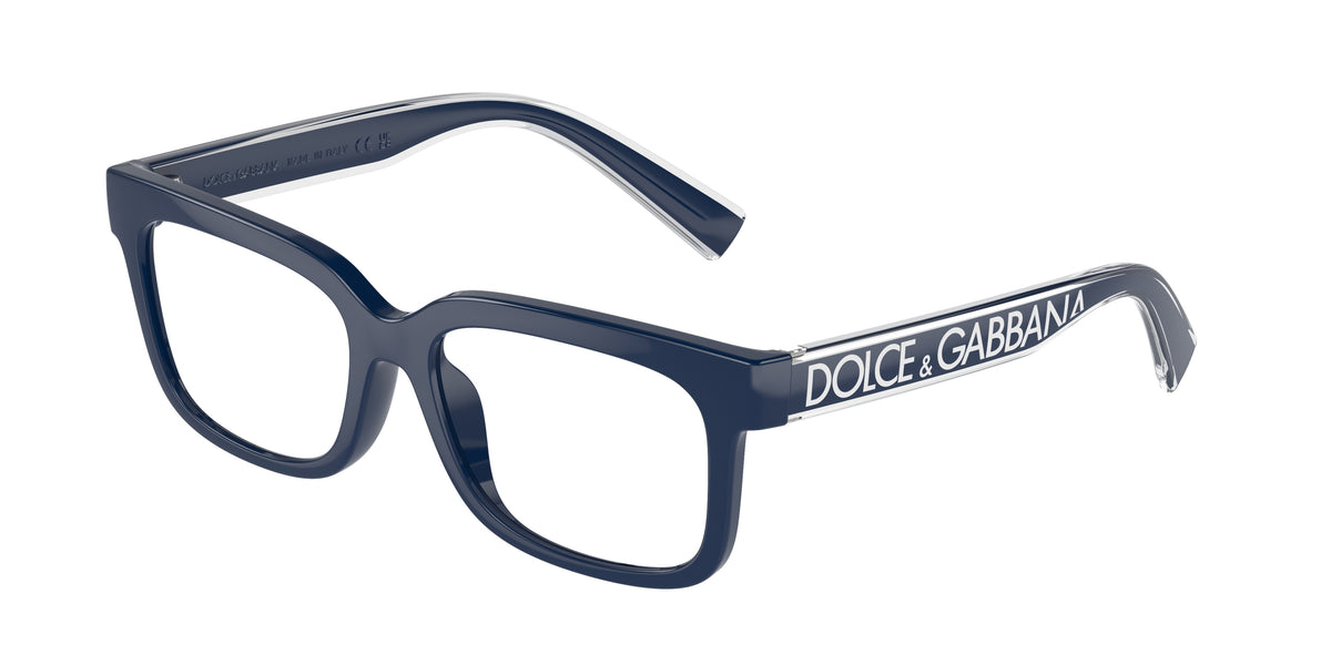 Dolce & Gabbana Kids DX5002 Rectangle Eyeglasses  3094-Blue 49-130-15 - Color Map Blue