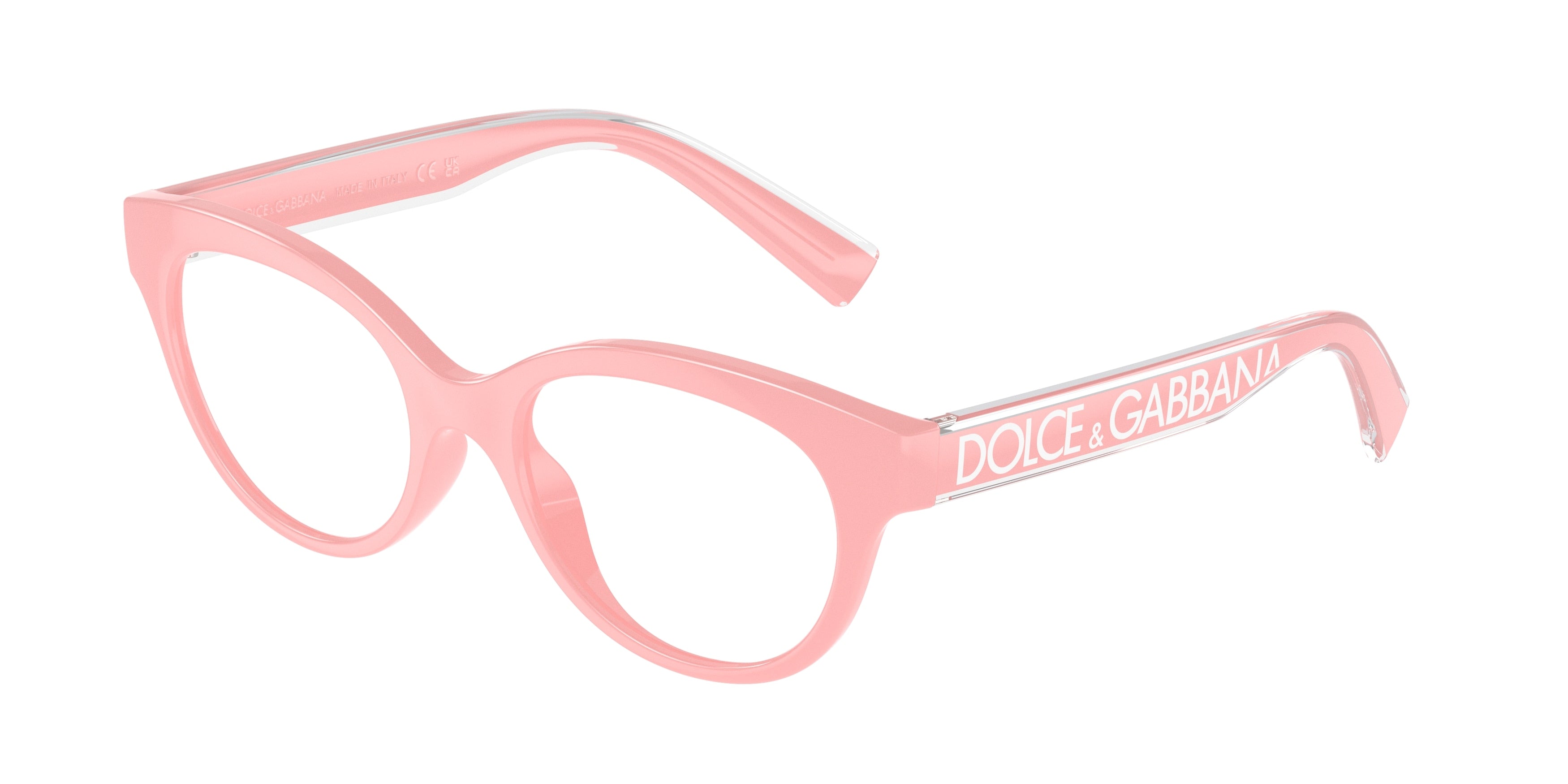 Dolce & Gabbana Kids DX5003 Phantos Eyeglasses  3098-Pink 48-130-17 - Color Map Pink