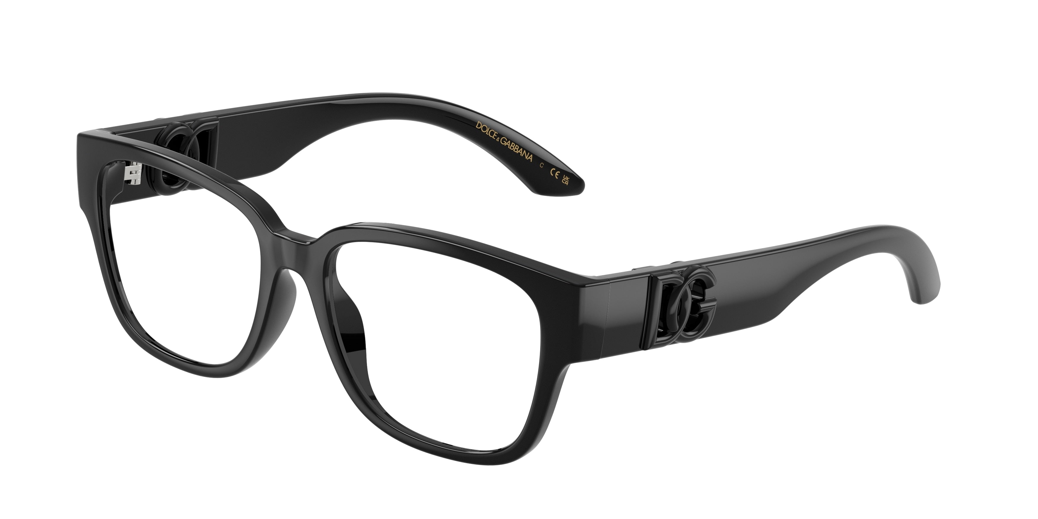 Dolce & Gabbana Kids DX5006 Square Eyeglasses  501-Black 49-130-15 - Color Map Black