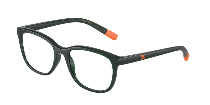 Dolce & Gabbana Kids DX5094 Rectangle Eyeglasses  3068-Opal Green 48-130-16 - Color Map Green