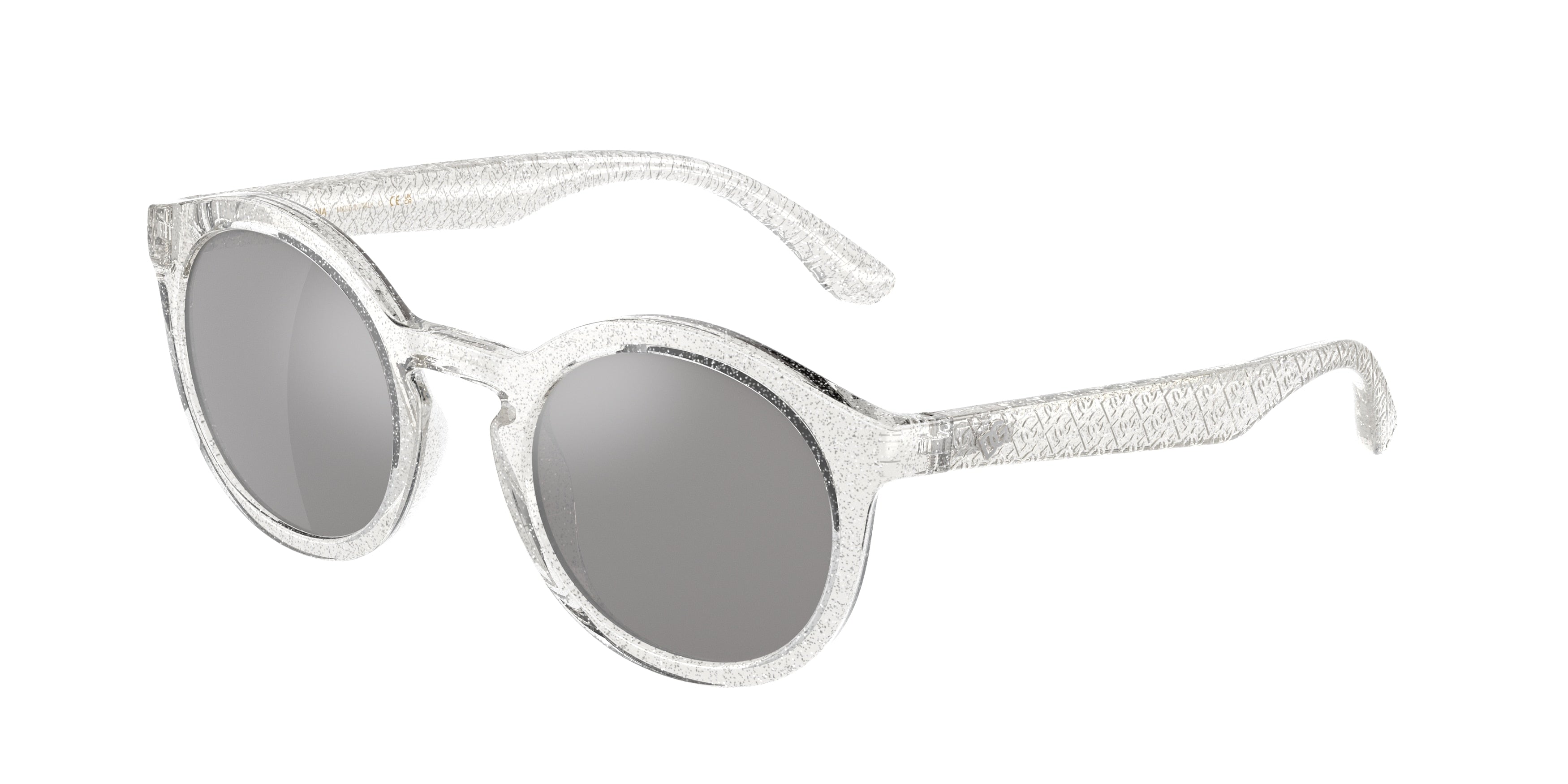 Dolce & Gabbana Kids DX6002 Phantos Sunglasses  31086G-Crystal Glitter 45-130-21 - Color Map Transparent