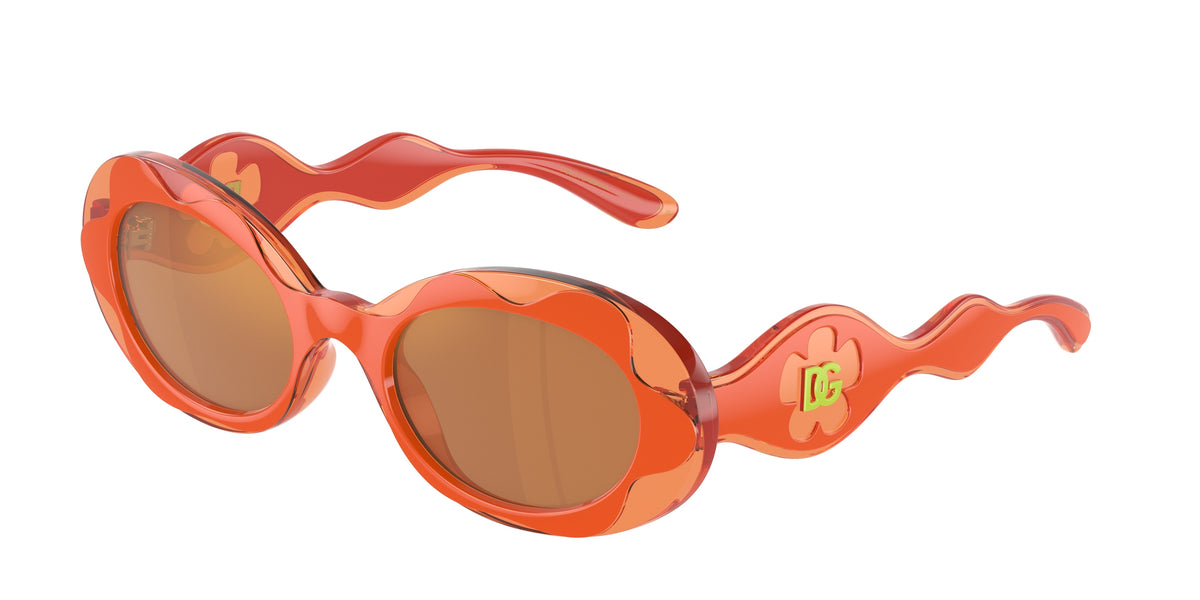 Dolce & Gabbana Kids DX6005 Oval Sunglasses  33887T-Orange 49-130-19 - Color Map Orange
