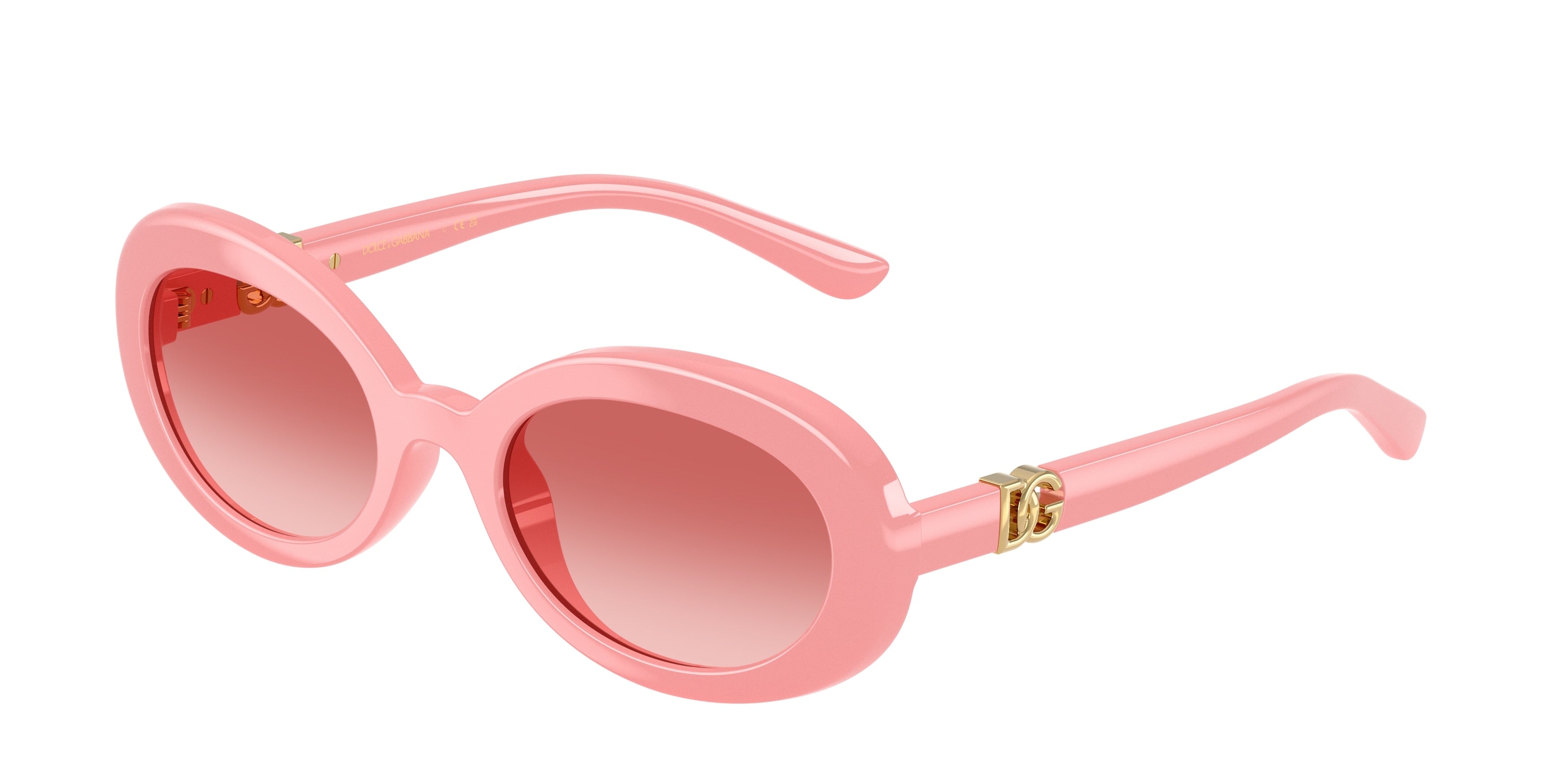 Dolce & Gabbana Kids DX6007U Oval Sunglasses  30982B-Pastel Pink 49-130-19 - Color Map Pink